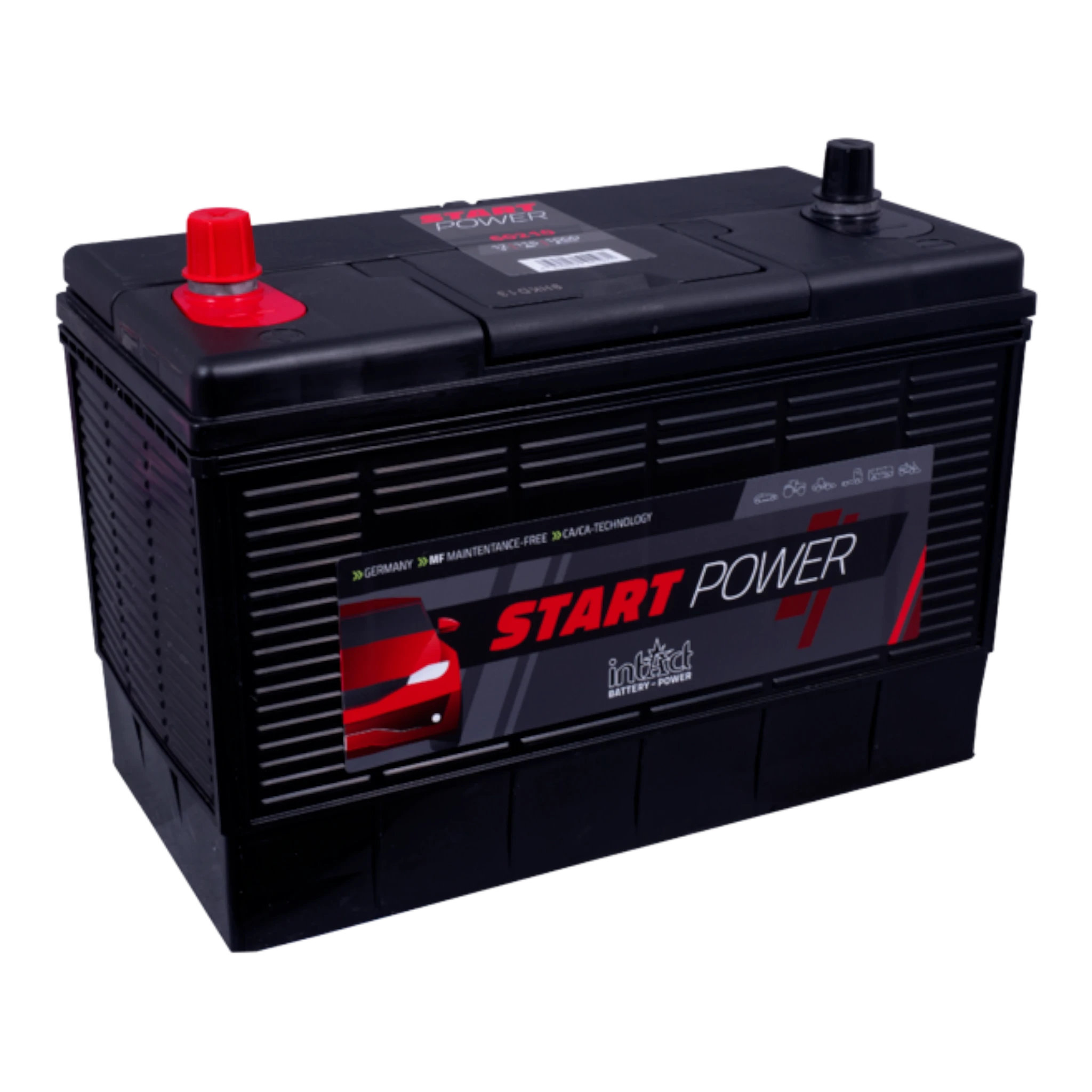 intAct Start-Power Truck 60210 - LKW Batterie 12V, 115Ah, 1000A (EN)