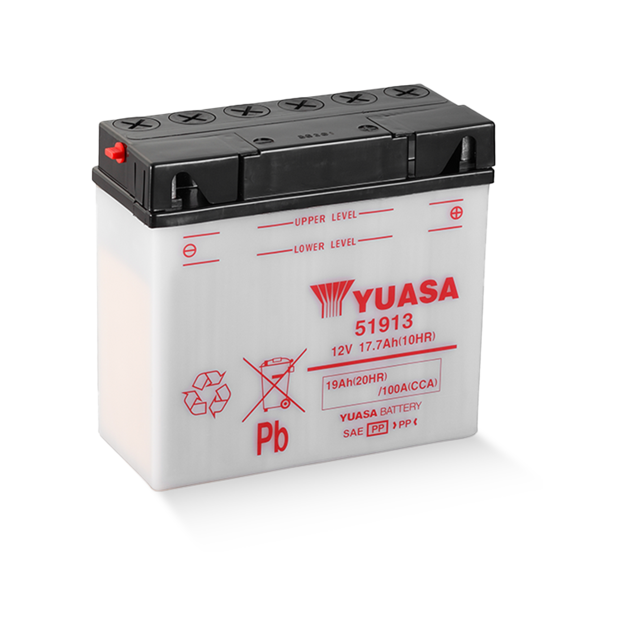 YUASA 51913 CP 12V 19Ah/C20 - 100A (EN) Motorradbatterie