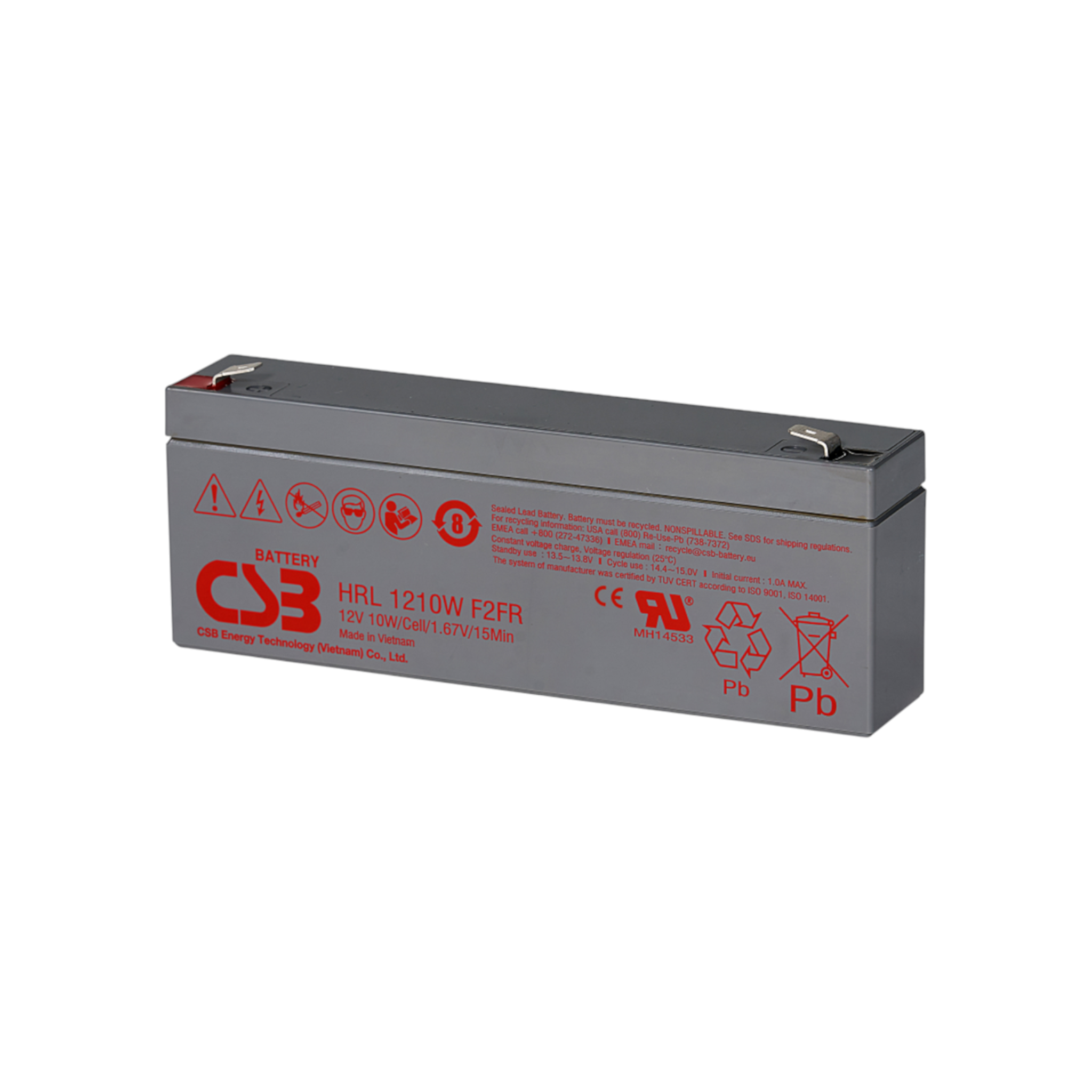 CSB HRL1210W High Rate Long Life  AGM Akku Pb 12V 3Ah