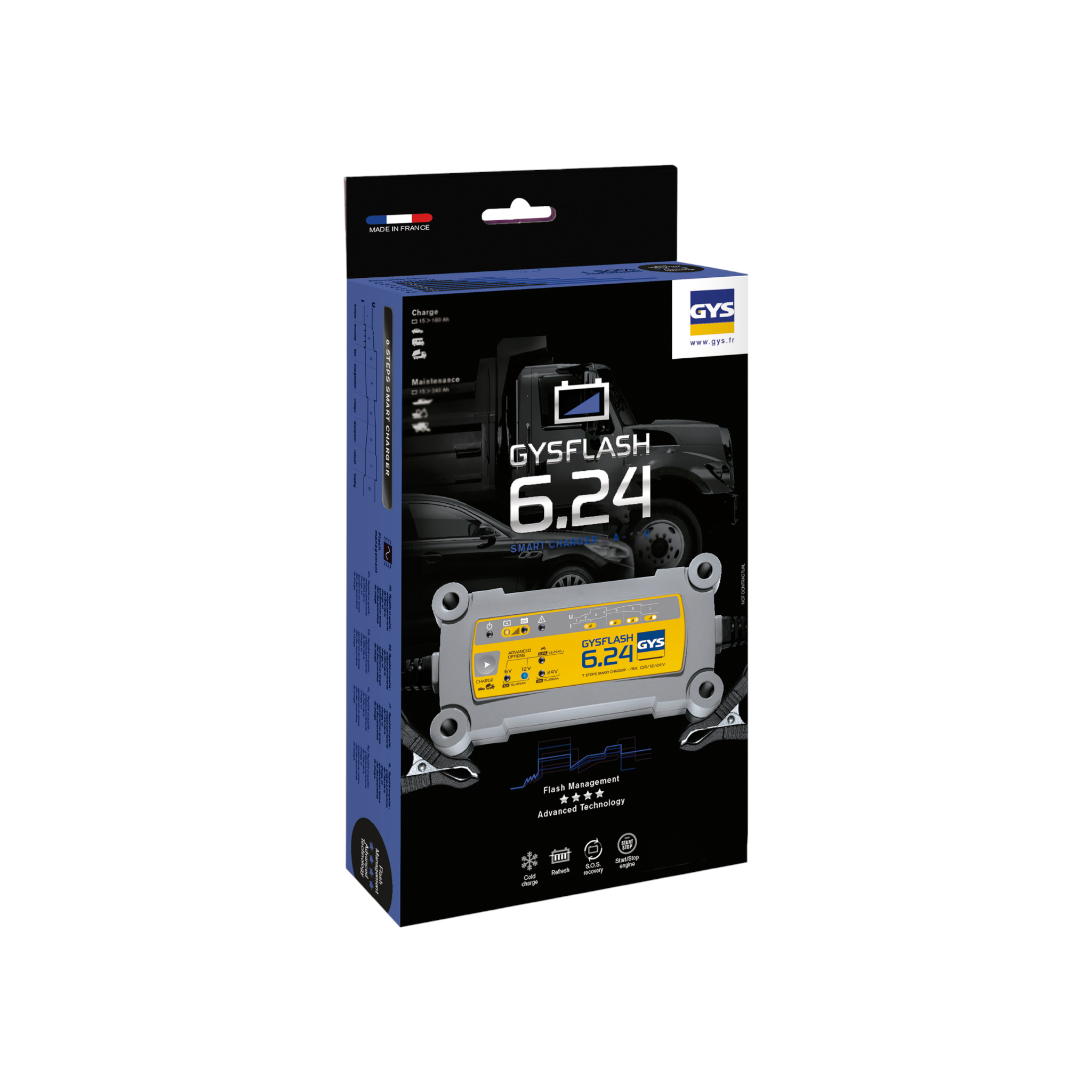 GYSFLASH 6.24 PL Ladegerät 24V 6A