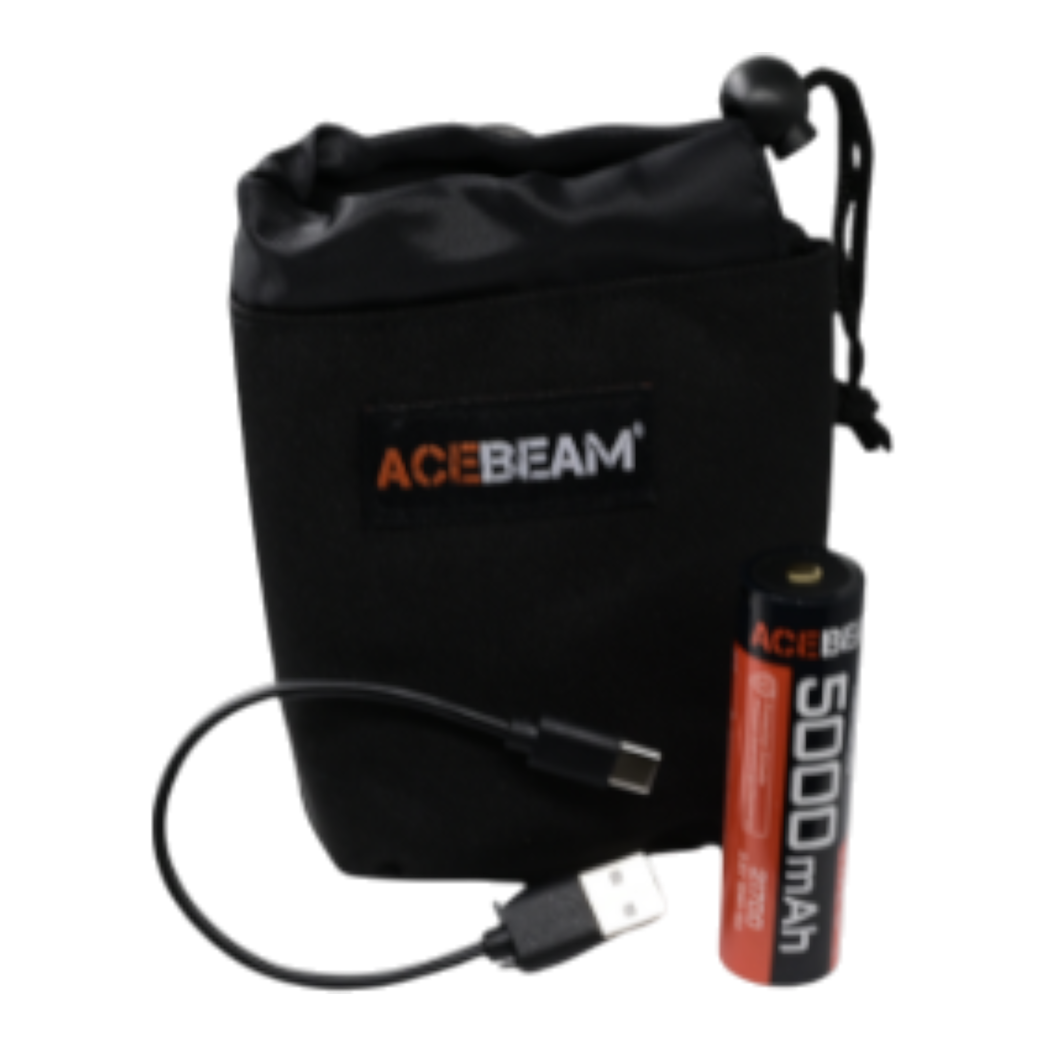 ACEBEAM Terminator M1 Dual LEP-Laser und  LED-Taschenlampe, 3.500 Lumen, zoombarer  Scheinwerferstrahl, 6.500K, Grau oder Desert Sand