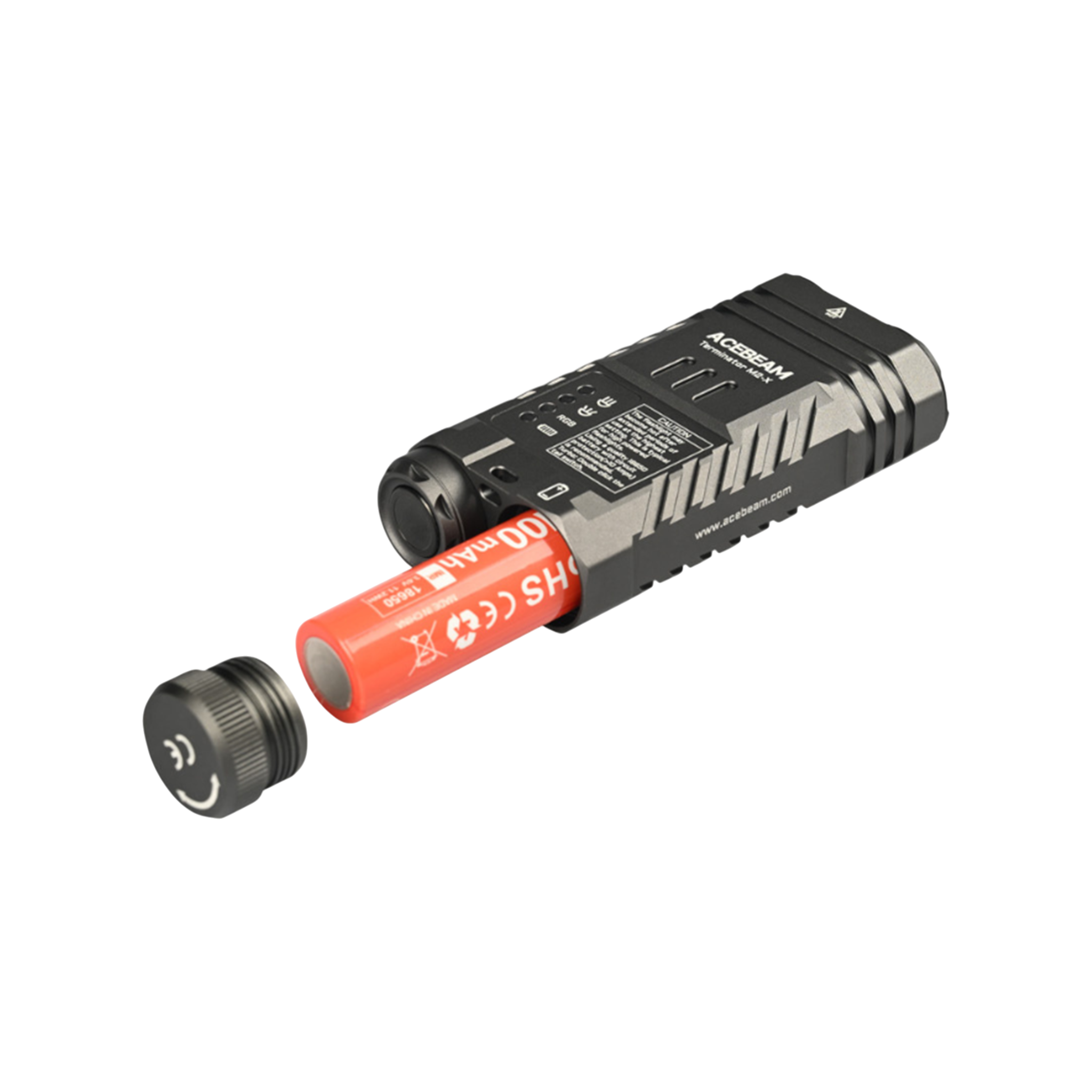 ACEBEAM Terminator M2-X LED-Taschenlampe  mit 3.200 Lumen, kaltweiß 6.500K grün