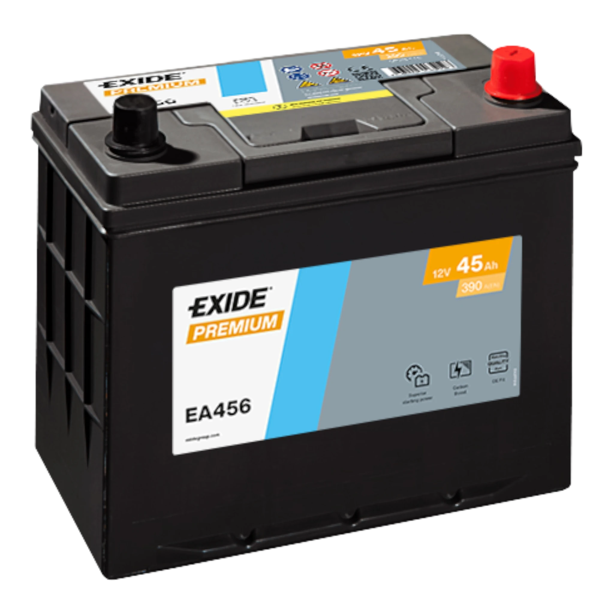 EXIDE Premium EA456  Pb Starterbatterie  12V 45Ah 390A(EN)