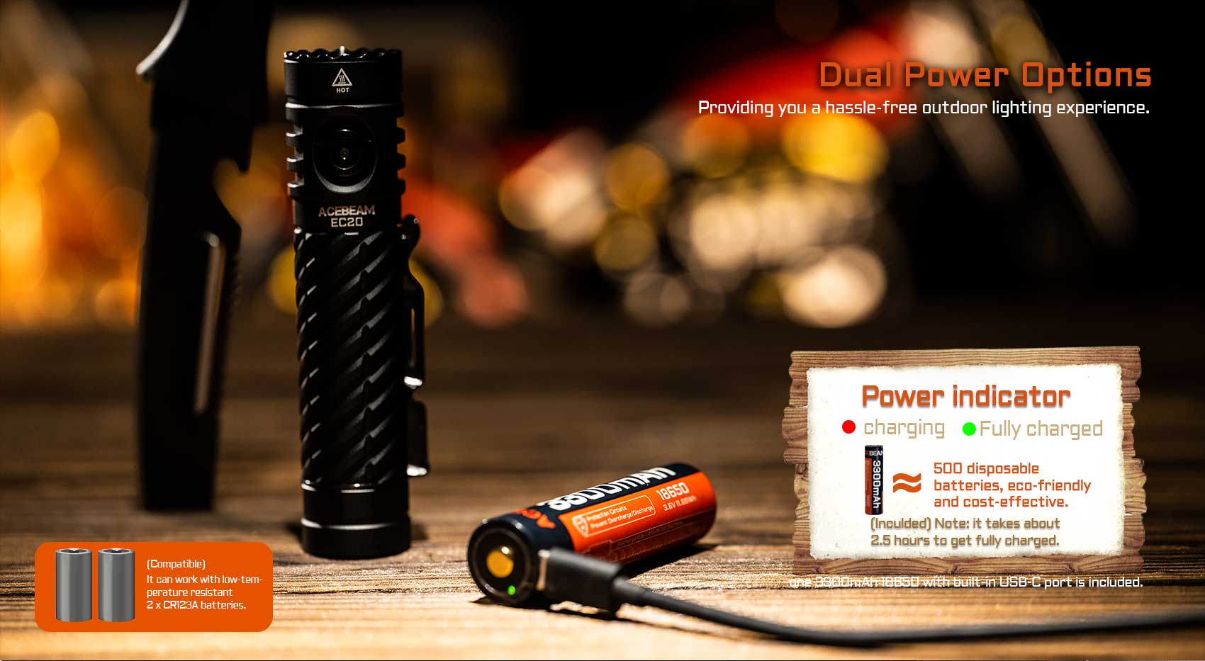 ACEBEAM EC20 LED-Taschenlampe SFT-25R HI 6500K Multi-light Source EDC Flashlight