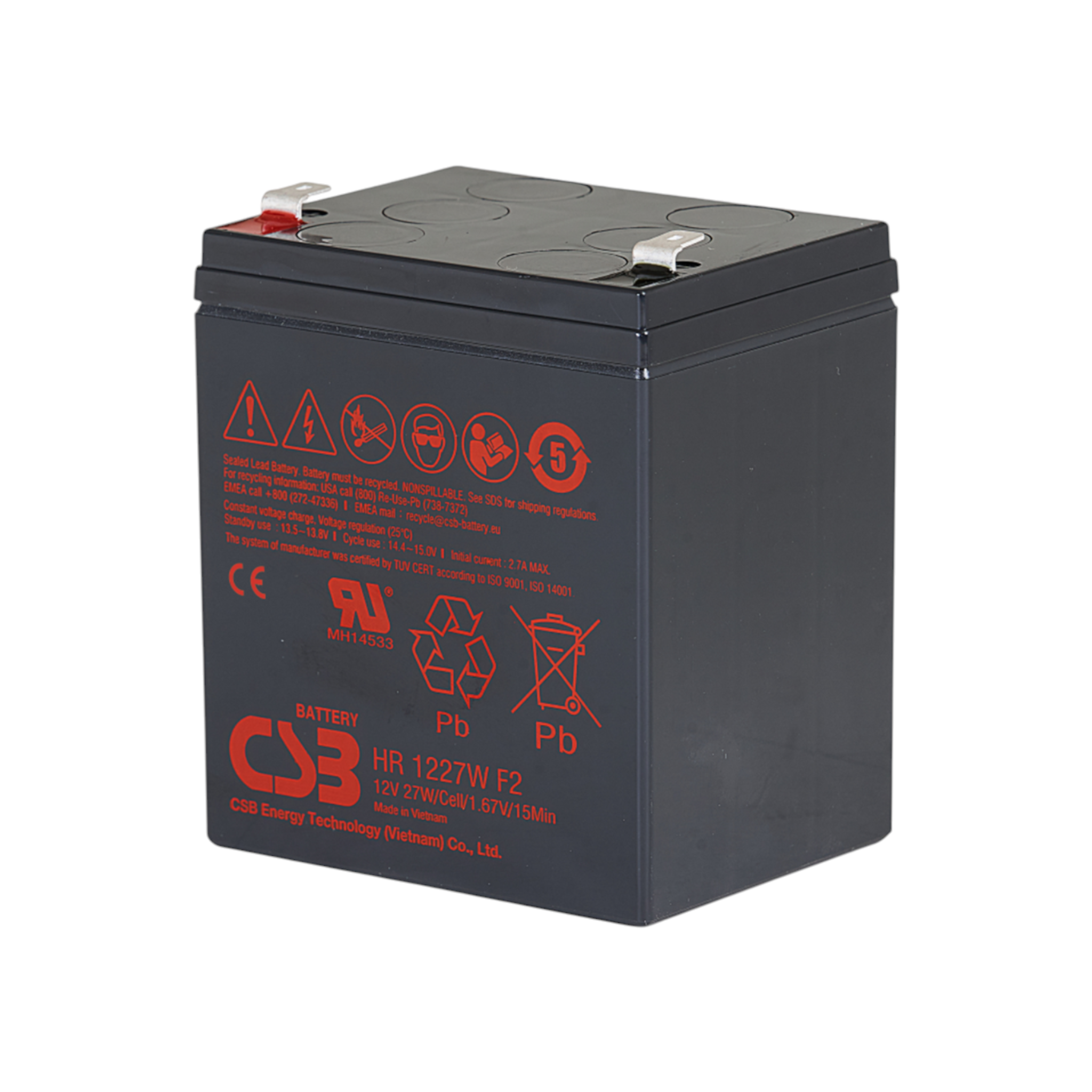 CSB HR1227WF2 Hochstrom AGM Akku Pb 12V 27W