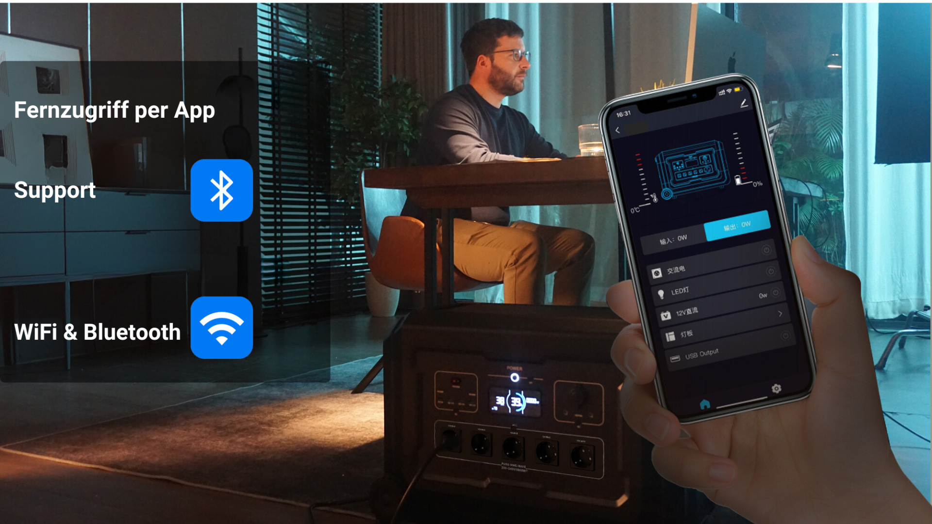 TRIMAXX PPS 3.0 Portable Powerstation  3072 Wh LiFePo4  Tragbare Stromversorgung in Kofferformat inkl. Wechselrichter bis 3600 Watt Dauerlast