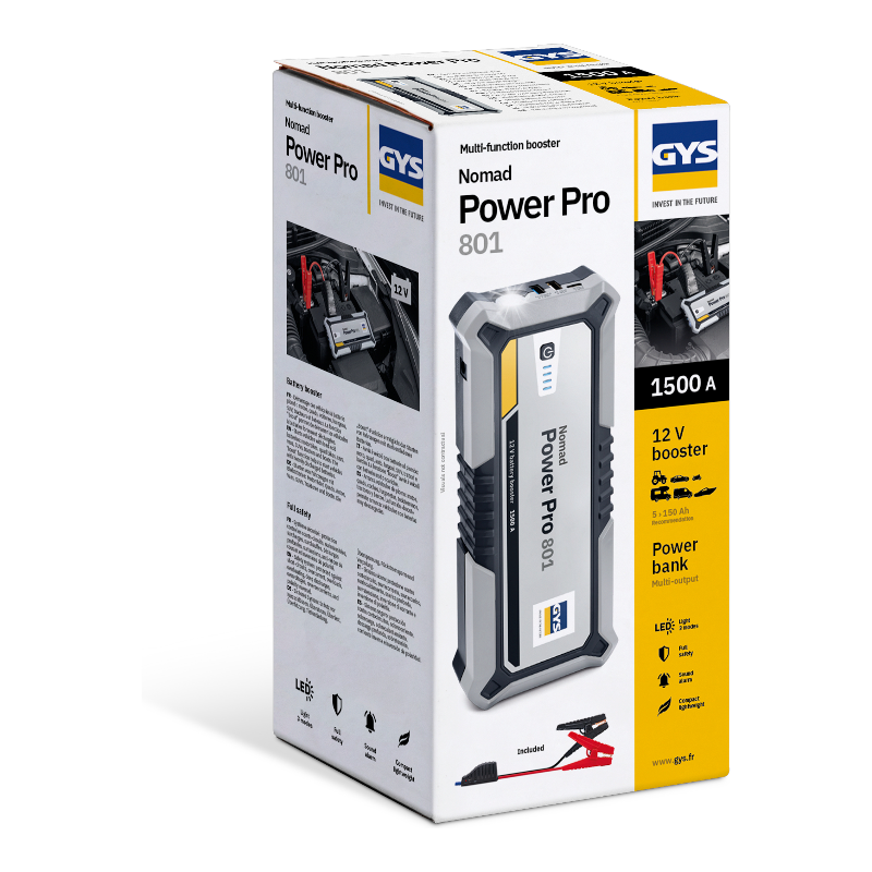 GYS NOMAD POWER PRO 801 Lithium Startbooster 850A/1300A 1500A Peak