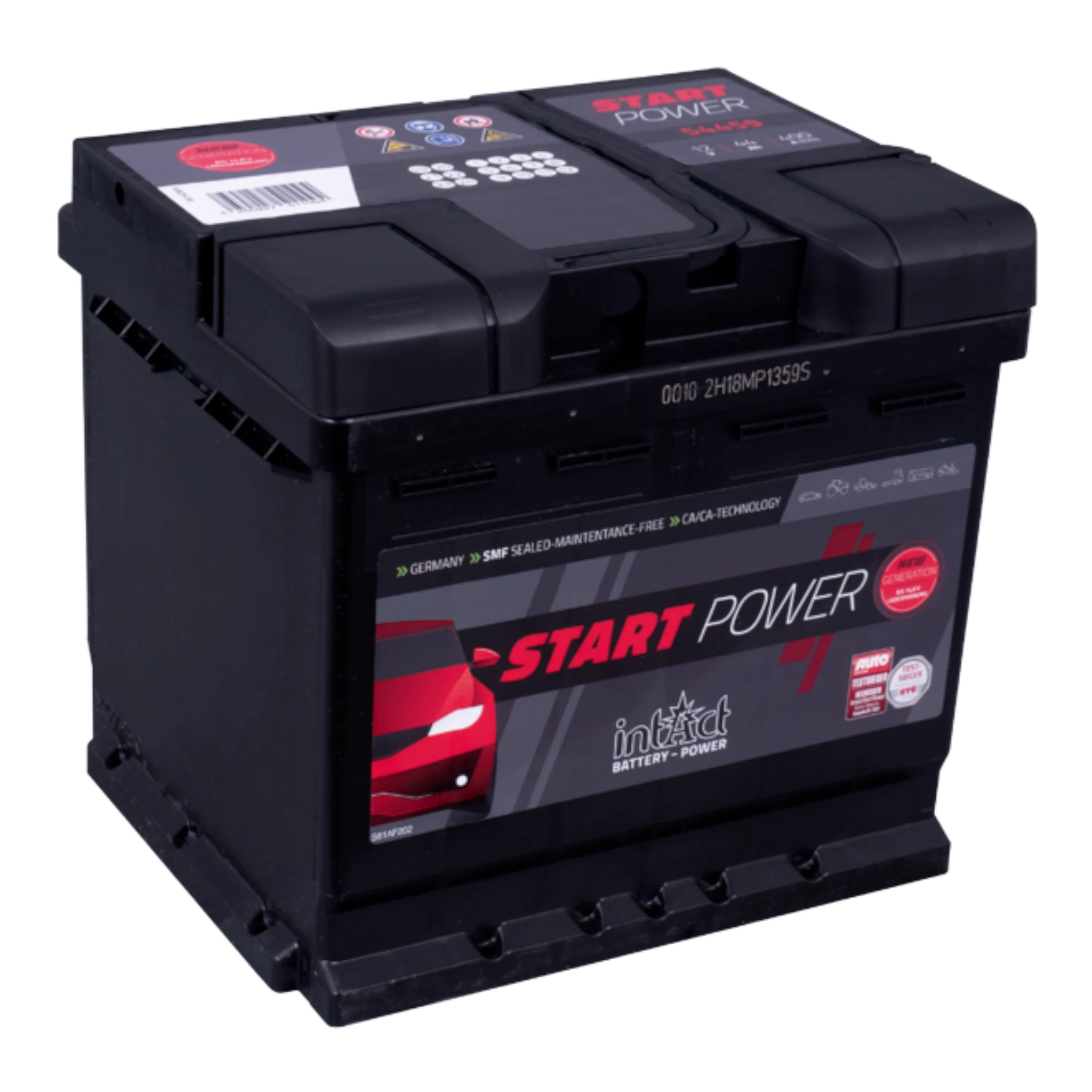intAct Start-Power 54459 - Autobatterie 12V, 44Ah, 400A (EN)