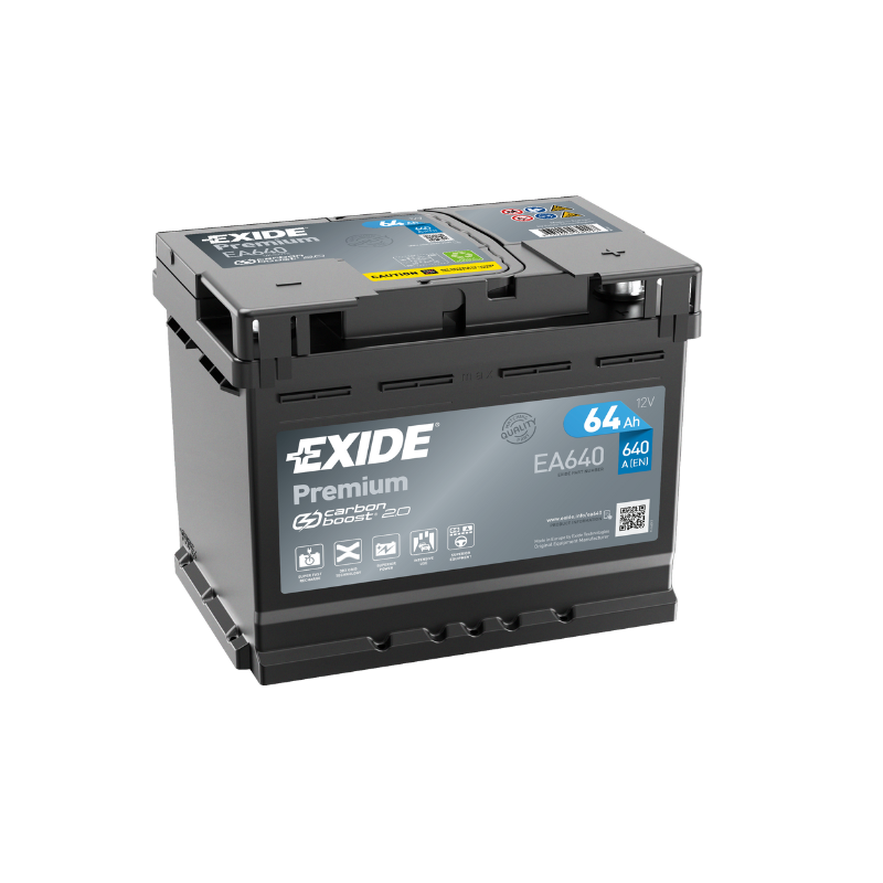 EXIDE Premium EA 640 Pb Starterbatterie  12V 64 AH/C20 - 640A(EN)