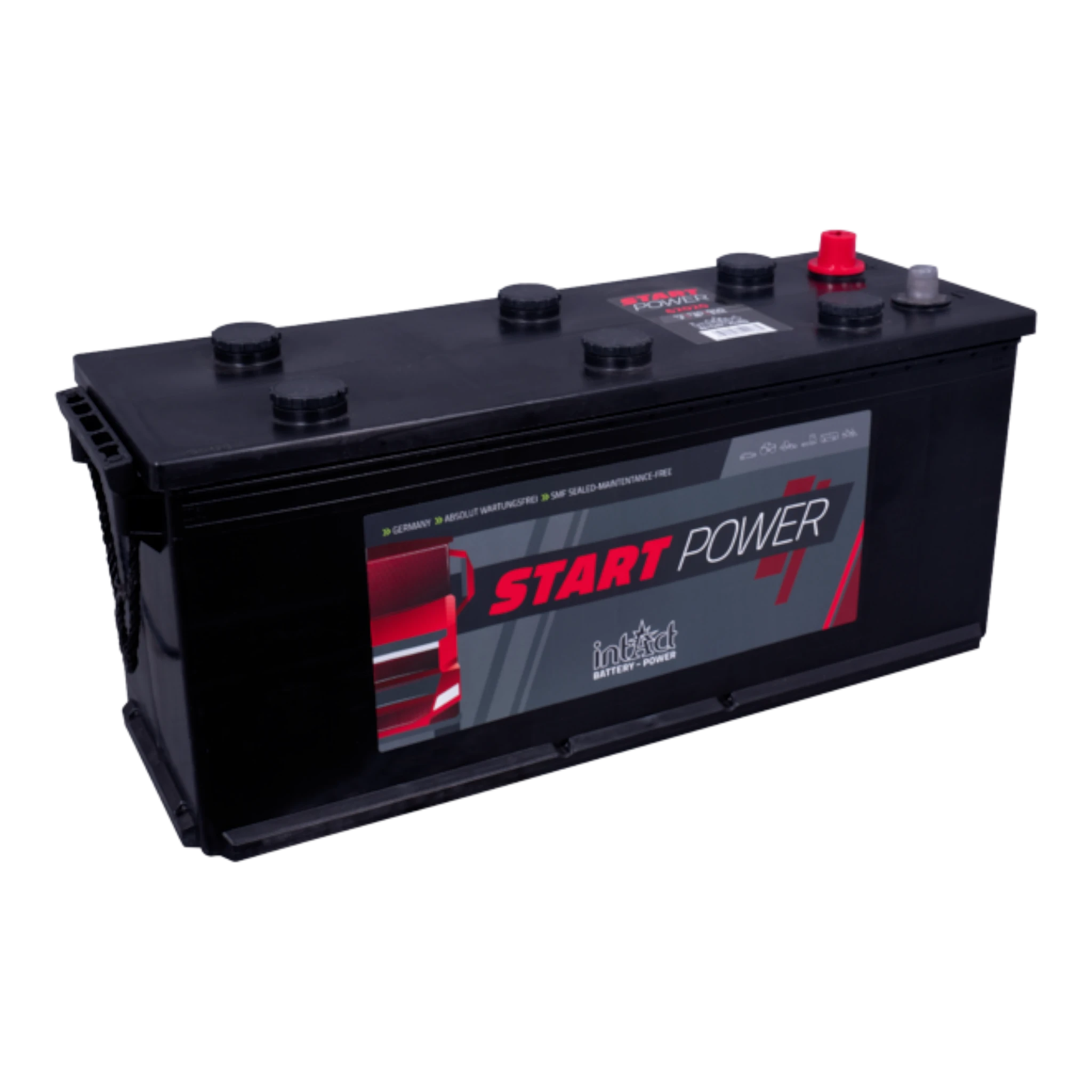 intAct Start-Power Truck 62020 - LKW Batterie 12V, 120Ah, 940A