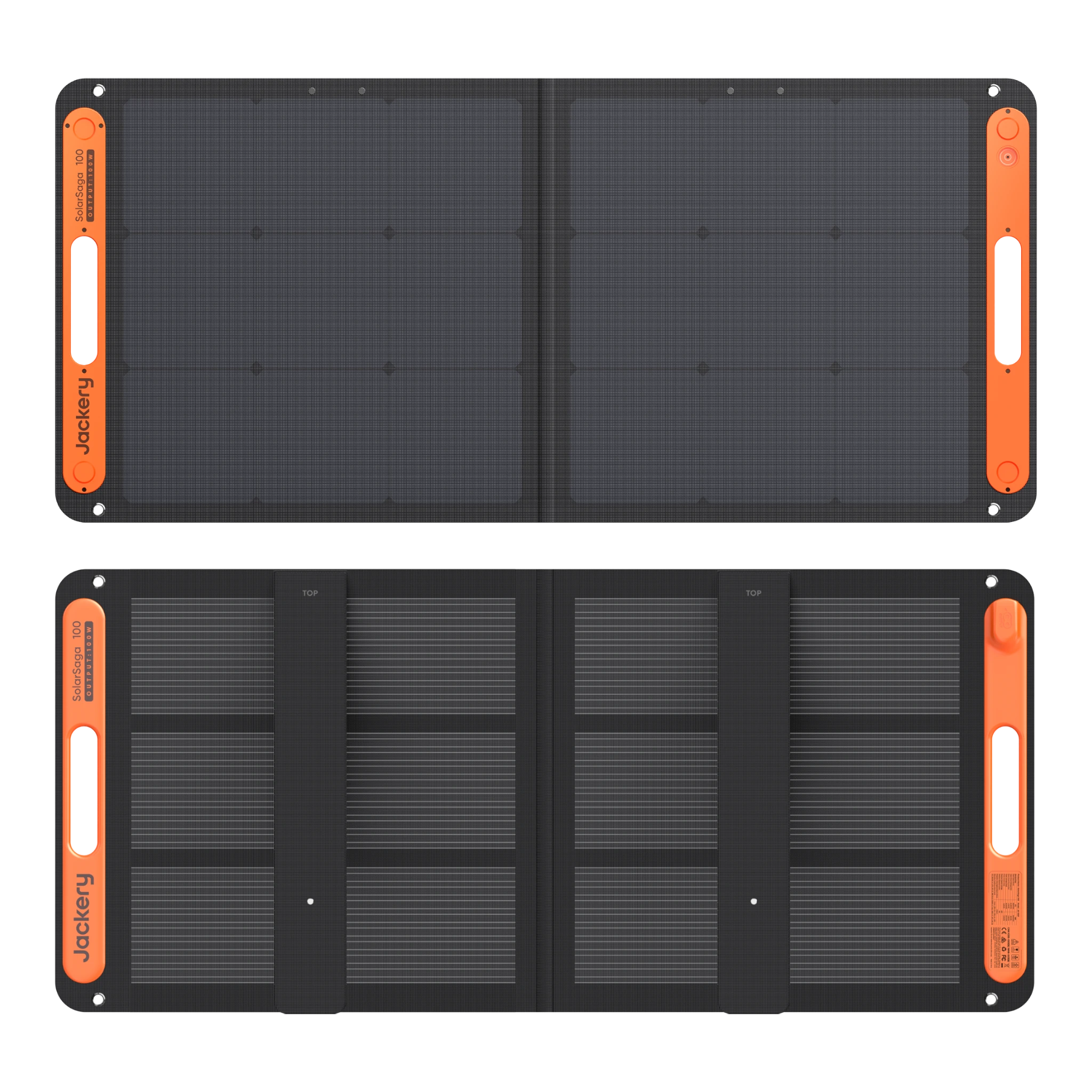 Jackery SolarSaga 100W Solarpanel 100 Watt Transportmaß: 60,96cm x 53,34cm x 3,3cm Aufstellmaß: 121,92cm x 53,34cm x 1,78cm Gewicht: 3,6kg