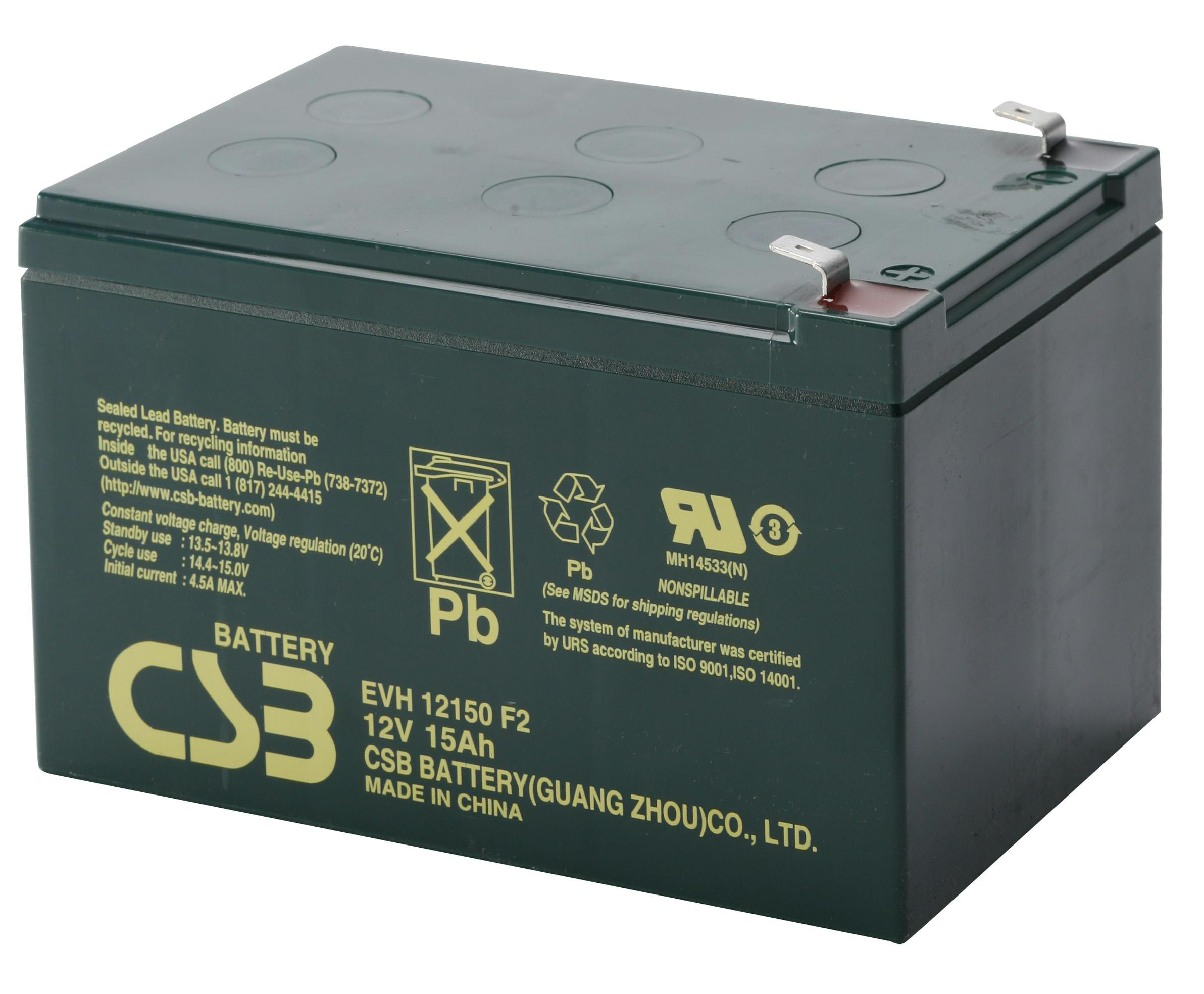 CSB EVH12150 Zyklenfester AGM Akku Pb 12V 15Ah