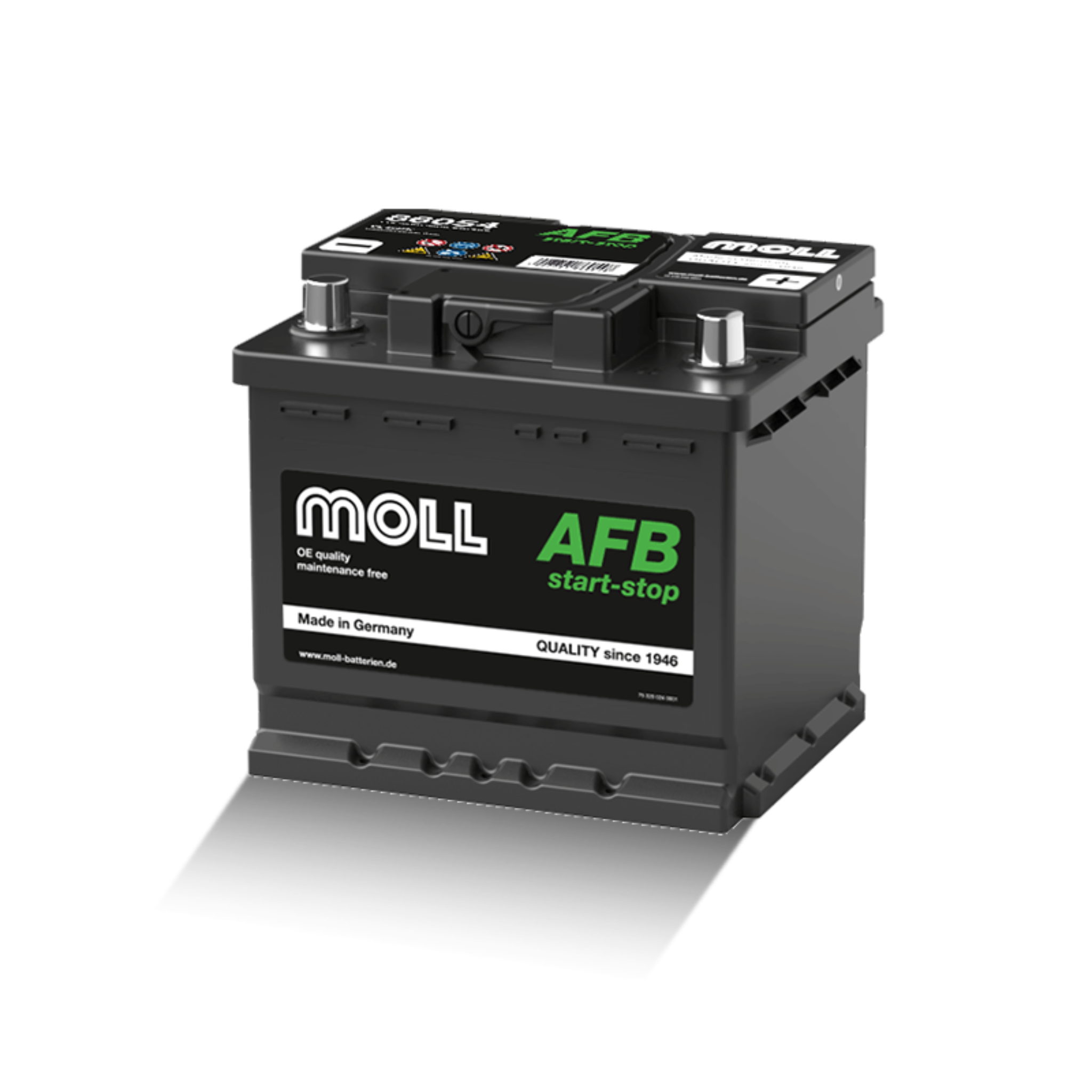 MOLL 86054  AFB start-stop "MADE IN GERMANY" Starterbatterie  12V 54Ah(20h) 540A(EN)