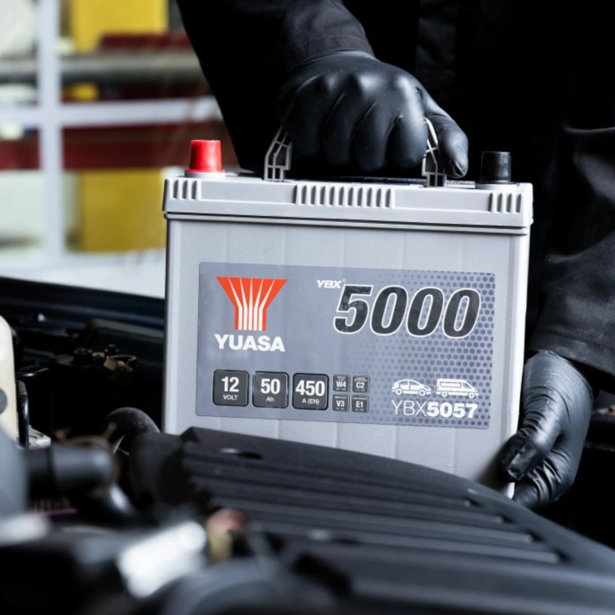 YUASA YBX5057 YBX5000 Silver High Performance SMF  Batterien 12V 50Ah 450A(EN1)