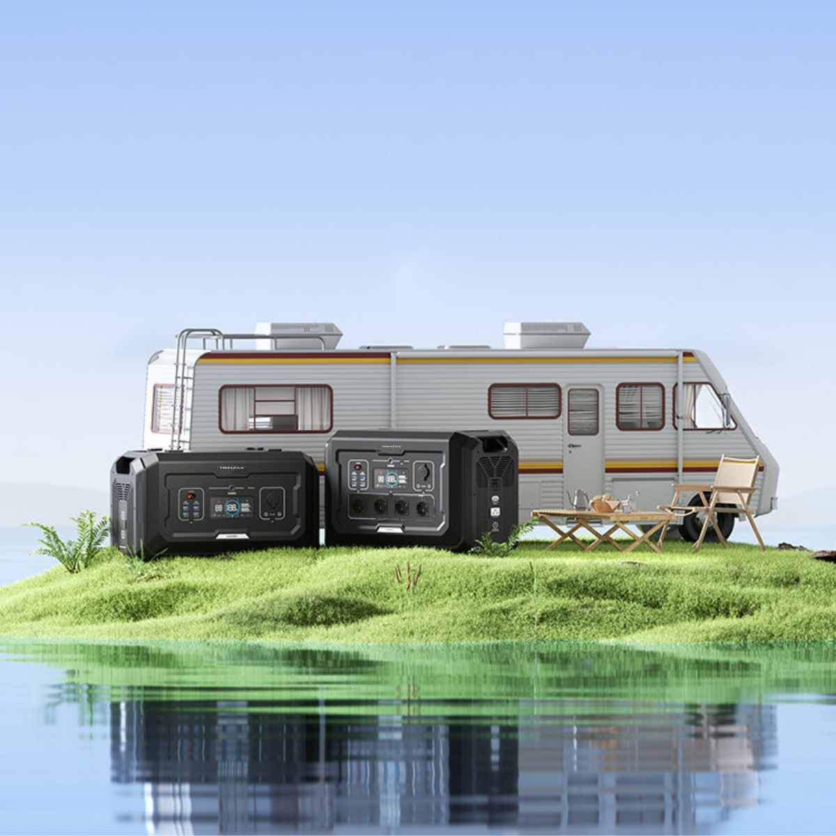TRIMAXX PPS 2.0 professional Portable Powerstation  2048 Wh LiFePo4  Tragbare Stromversorgung in Kofferformat inkl. Wechselrichter bis 2500 Watt Dauerlast