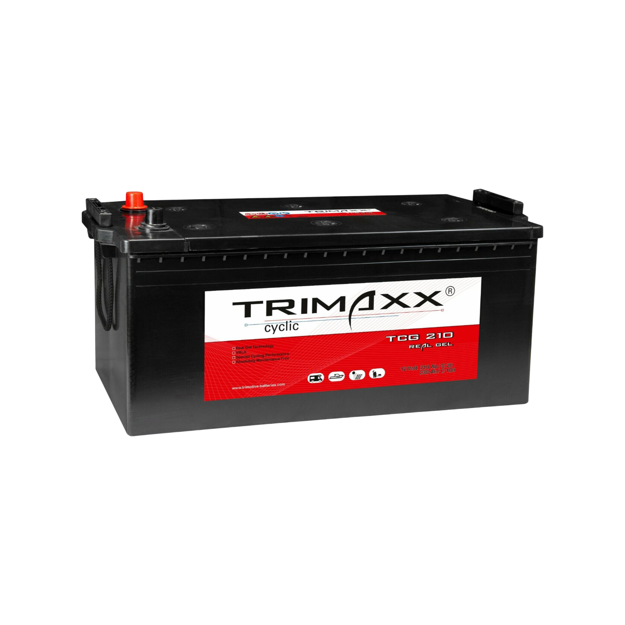 TRIMAXX cyclic "Real-GEL" TCG 210 absolut wartungsfrei, verschlossen, VRLA 12V 210Ah(C20)
