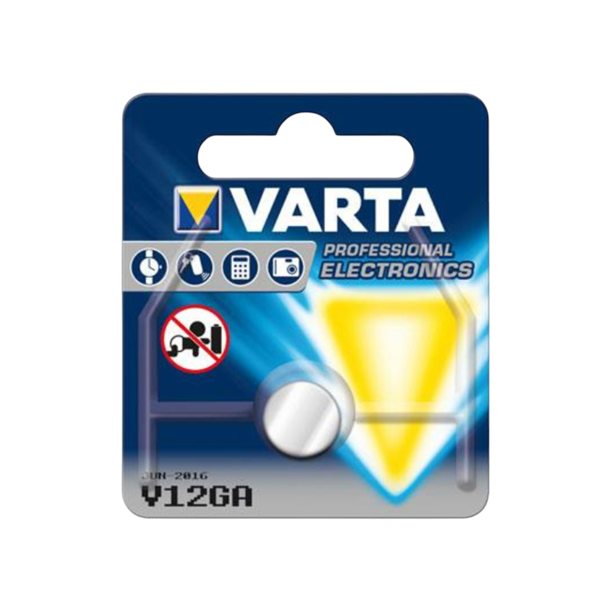 VARTA V12GA LR43  Knopfzelle 1er Blister Alkaline 1,5V 80mAh