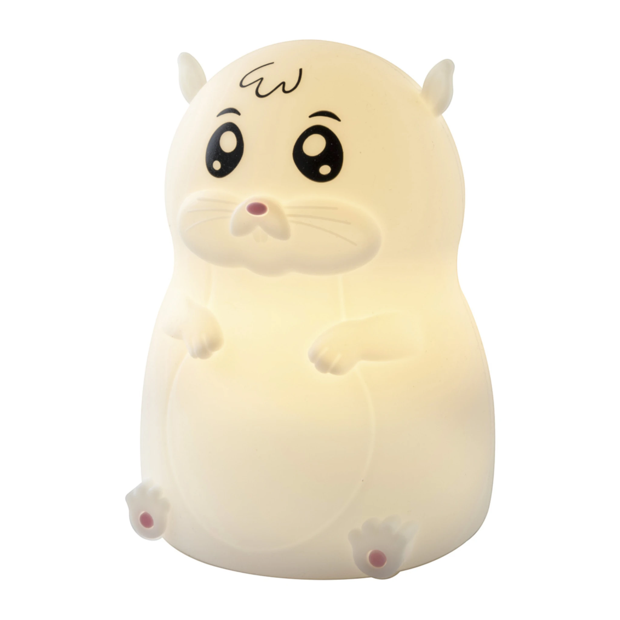 Ansmann Nachtlicht  Hamster Lilli  Farbwechsel (8 Farben) inkl. Ladekabel USB-C
