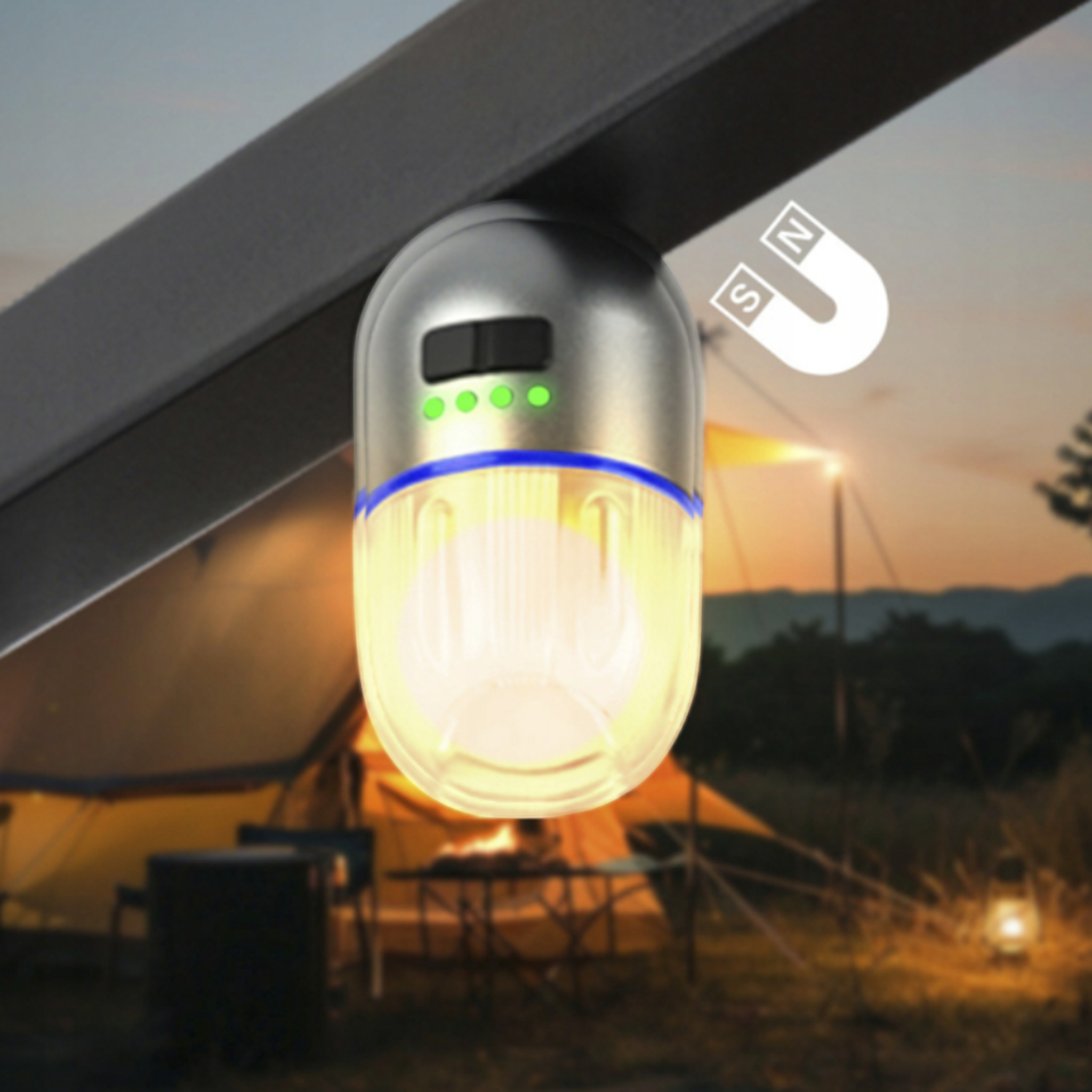 XCell MULTI-Light Roly Poly inkl. Li-Poly Akku  max. 253 Lumen inkl. Tripod + Umhängeband