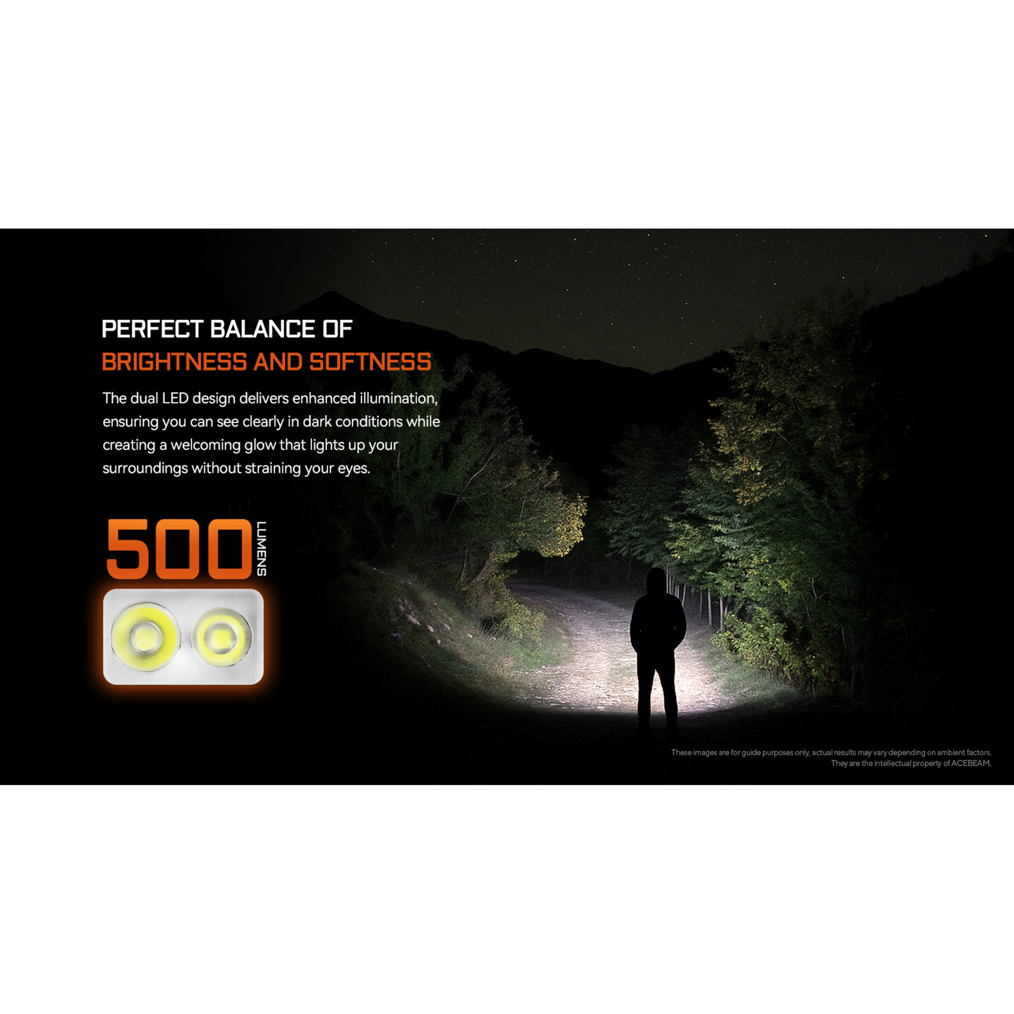 Acebeam Keylite 500 red 500 Lumen, aufladbar über USB-C, Doppelte LEDs Ultrakompakt, 6 Modi, Wasserfest, Leuchtdauer 12h