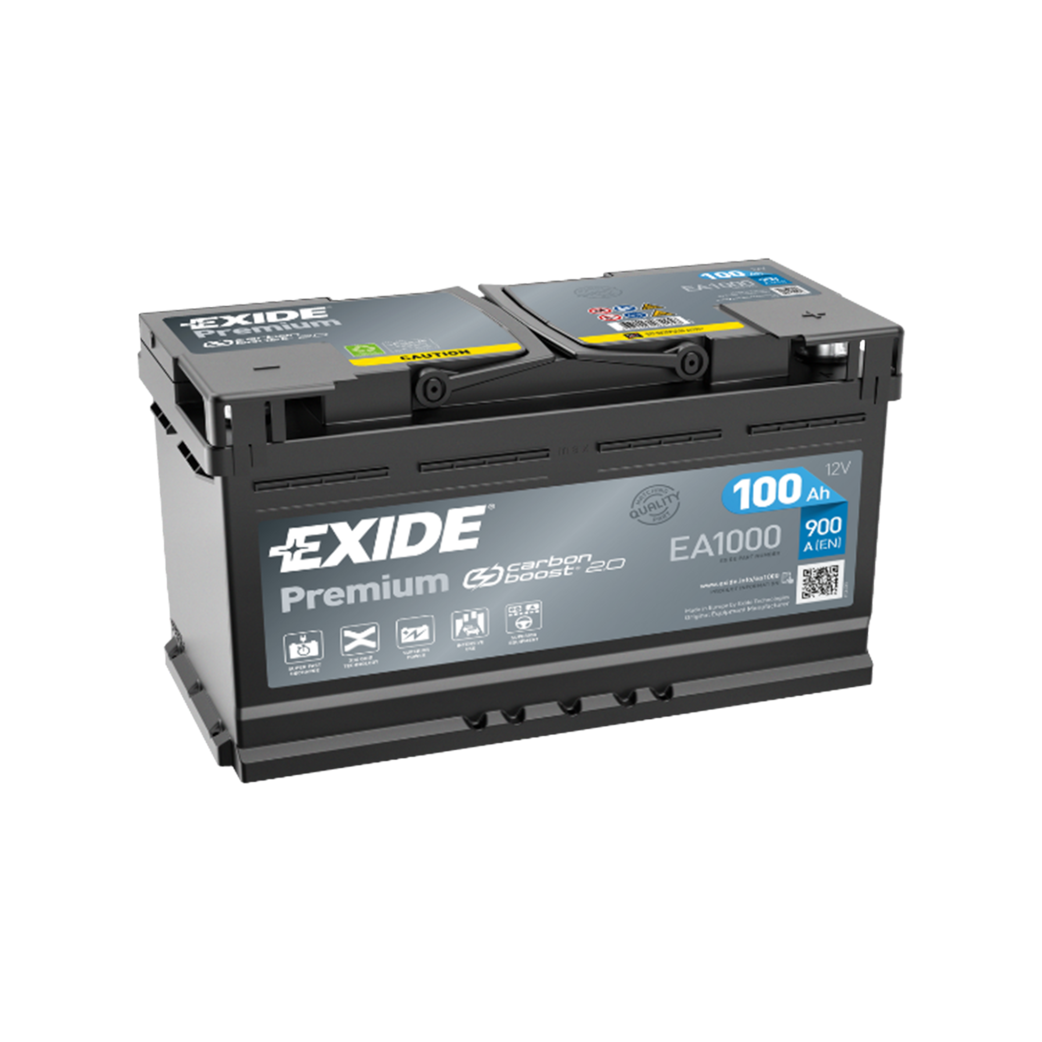 EXIDE Premium EA1000 Pb Starterbatterie  12V 100 Ah/C20 - 900A(EN)