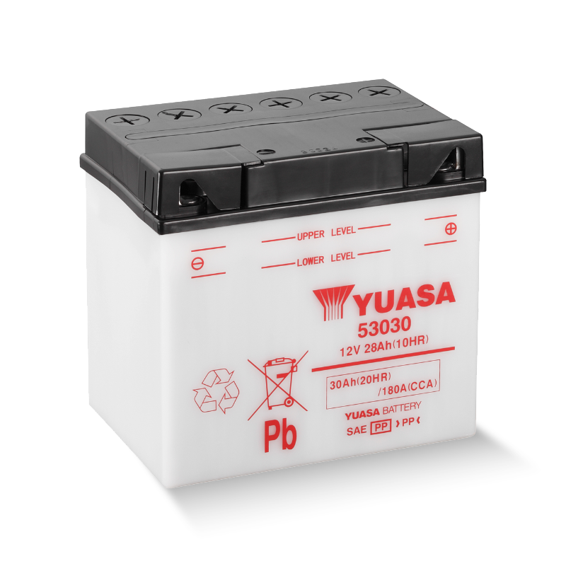 YUASA 53030 12V 30Ah/C20 - 180A (EN) Motorradbatterie