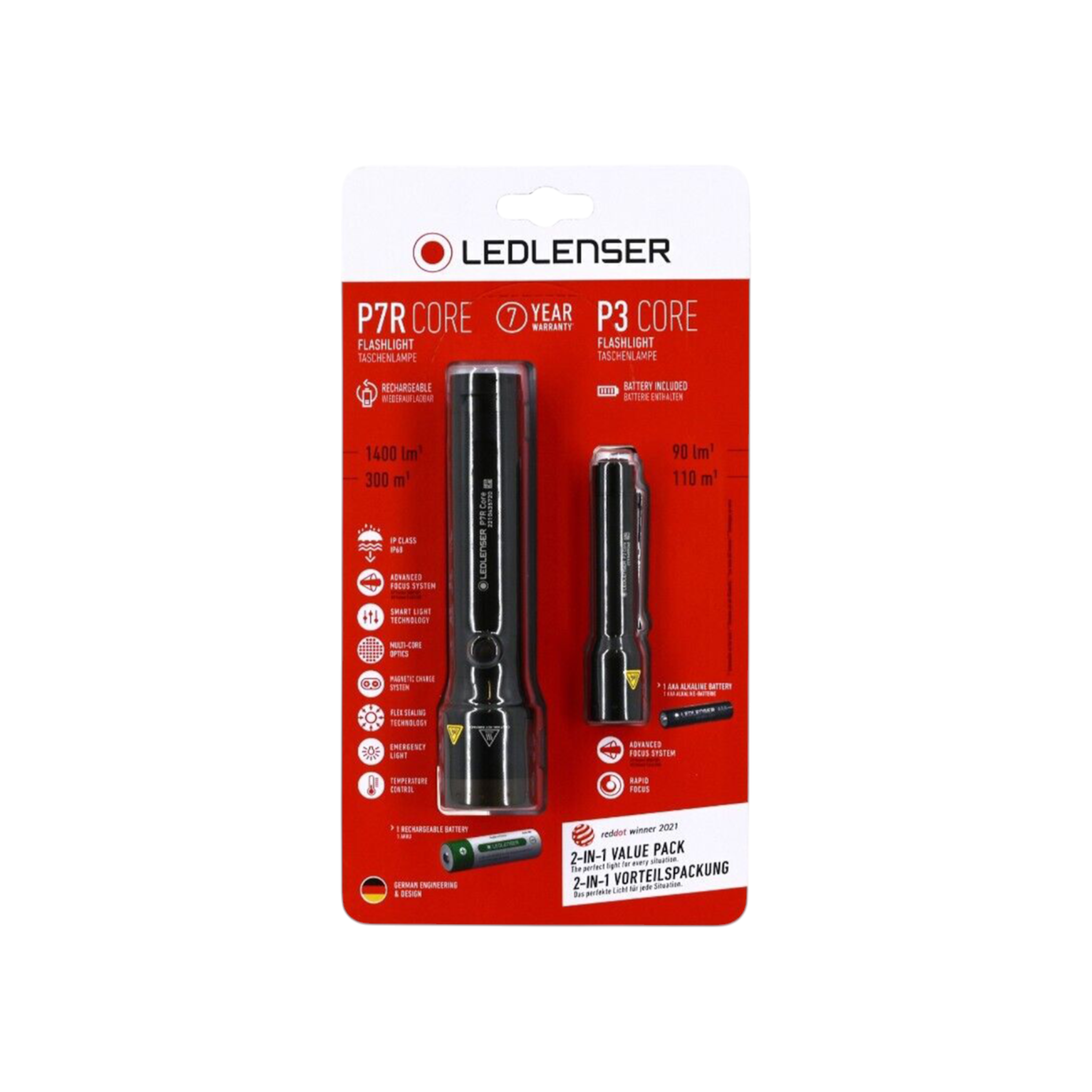LEDLENSER Combo-Set  P7R Core+ P3 Core in Vorteilspackung