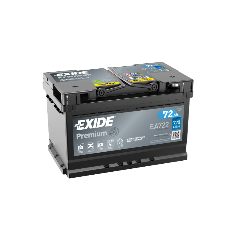 EXIDE Premium EA722 72Ah Carbon Boost Autobatterie