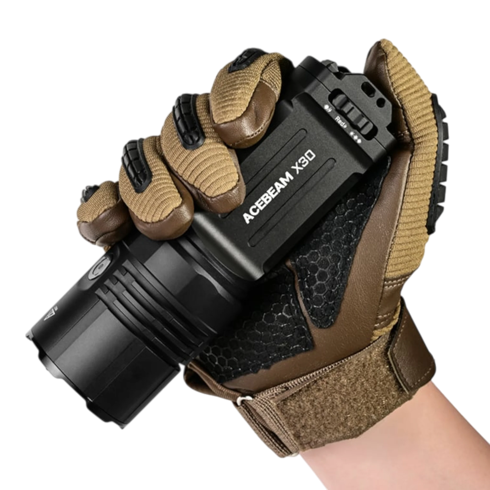 ACEBEAM X30 Taschenlampe mit zwei Lichtquellen und drei Leuchtmodi