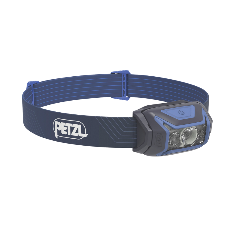 PETZL ACTIK Stirnlampe 450 Lumen inkl. 3x AAA Batterie blau