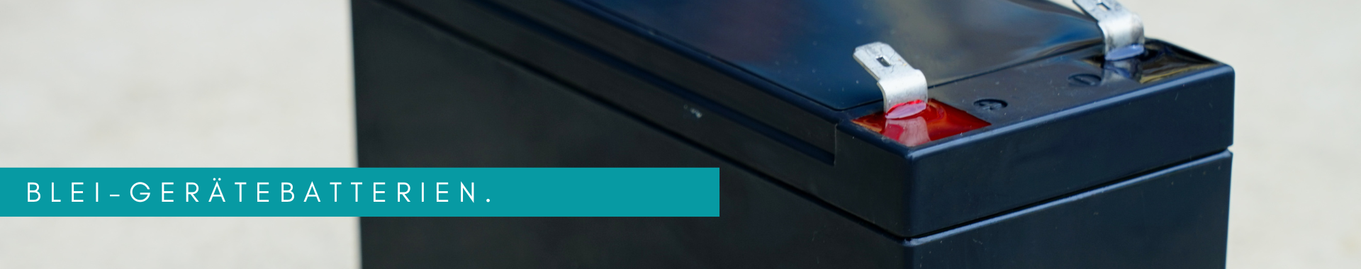 Blei-Batterien-Header
