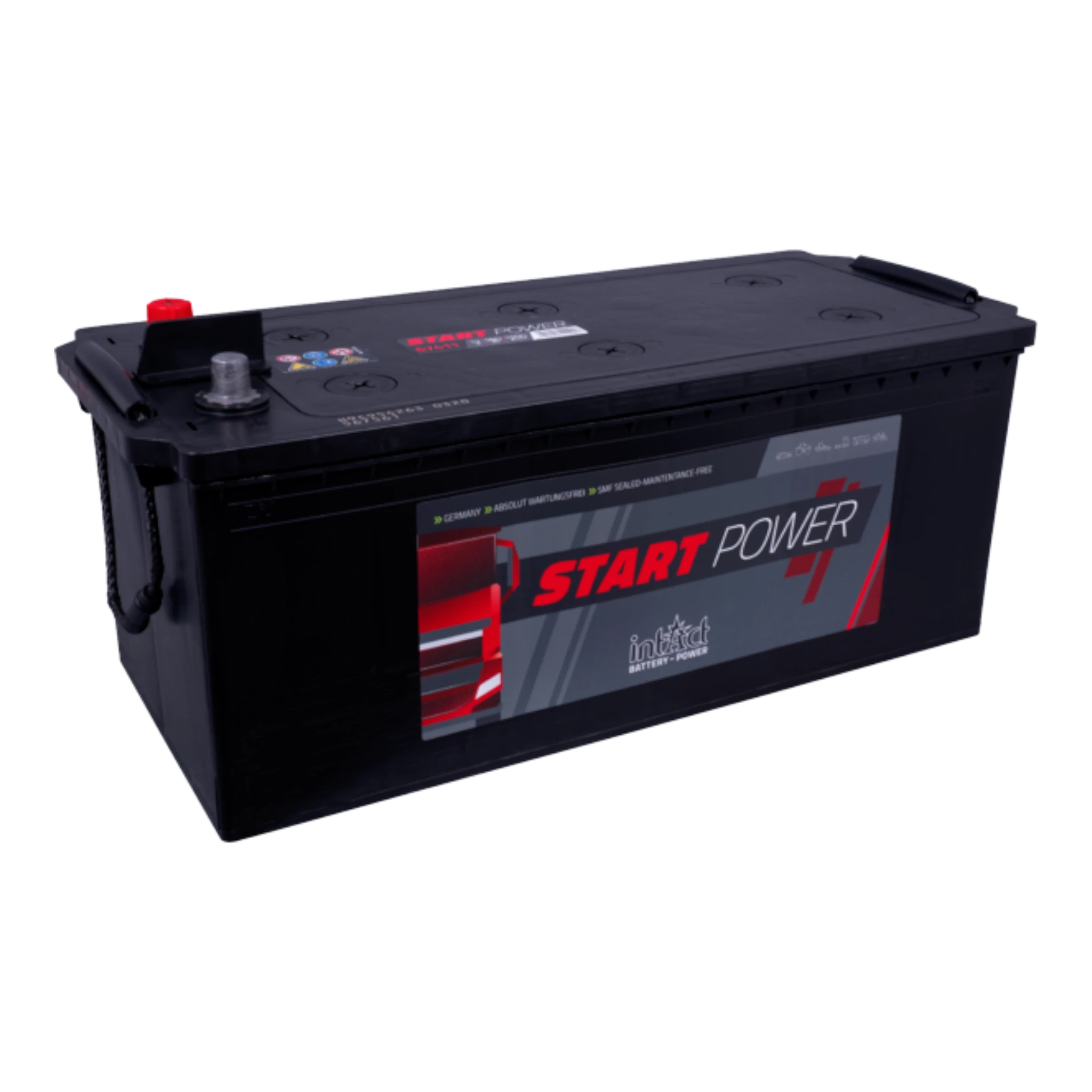 intAct Start-Power Truck 68019 - LKW Batterie 12V, 180Ah, 1000A (EN)