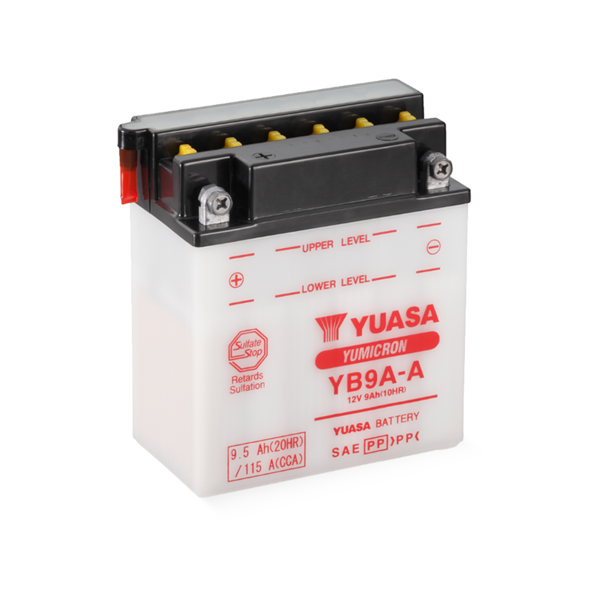 YUASA YB9A-A DC 12V 9,5Ah/C20 - 115A (EN) Motorradbatterie