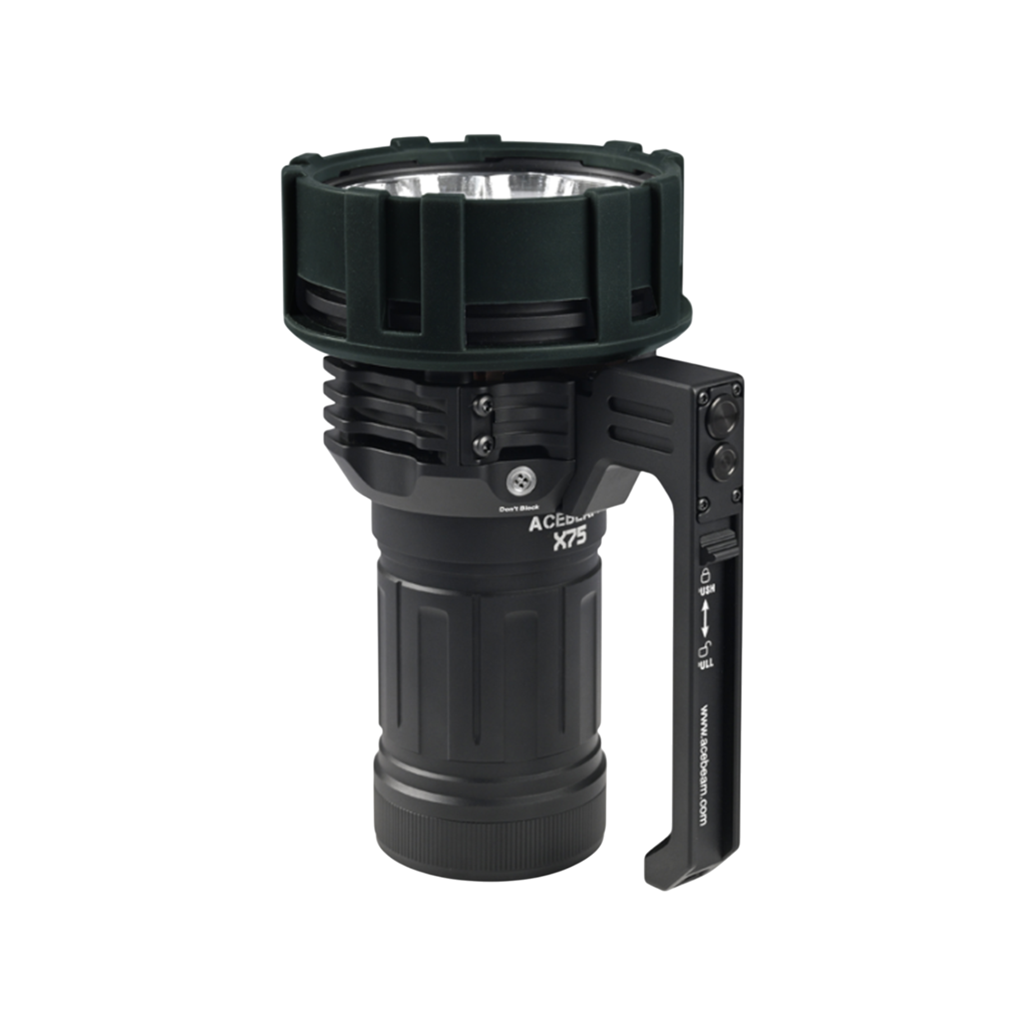 ACEBEAM X75 Max 80.000 hohe Lumen, sehr helle Taschenlampe, USB PD60W-100W  Schnelllade-Taschenlampe mit 1150 Meter  Strahlwurf