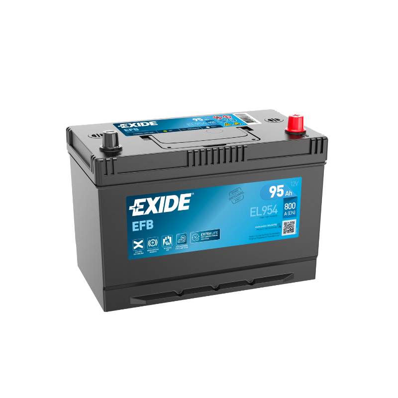 EXIDE EL954 EFB Pb Starterbatterie 12V 95Ah(C20) 800A(EN) EXIDE EL954 EFB Pb Starterbatterie 12V 95Ah(C20) 800A(EN)