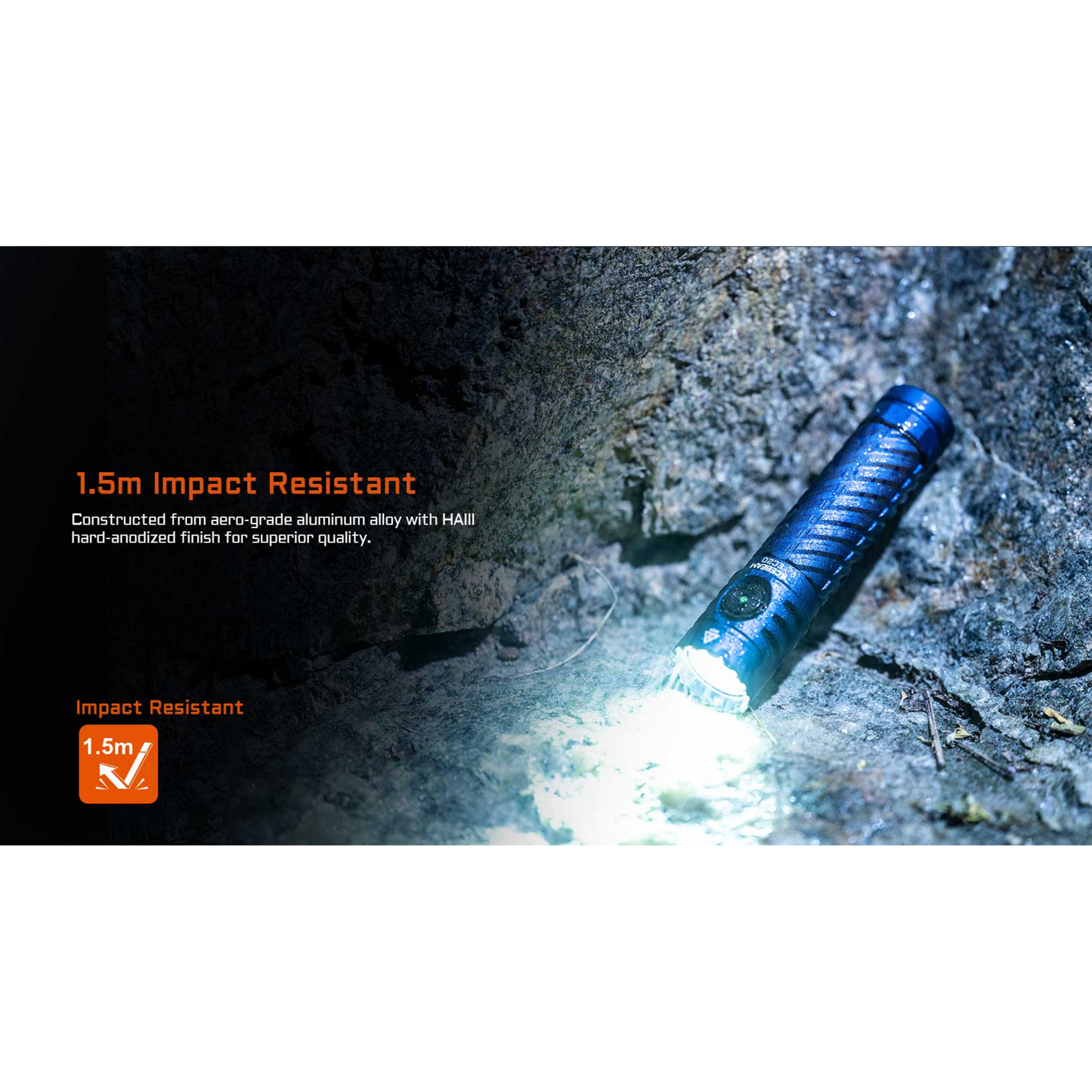 ACEBEAM EC20 LED-Taschenlampe  SFT-25R HI 6500K Multi-Light Source EDC Flashlight scwarz