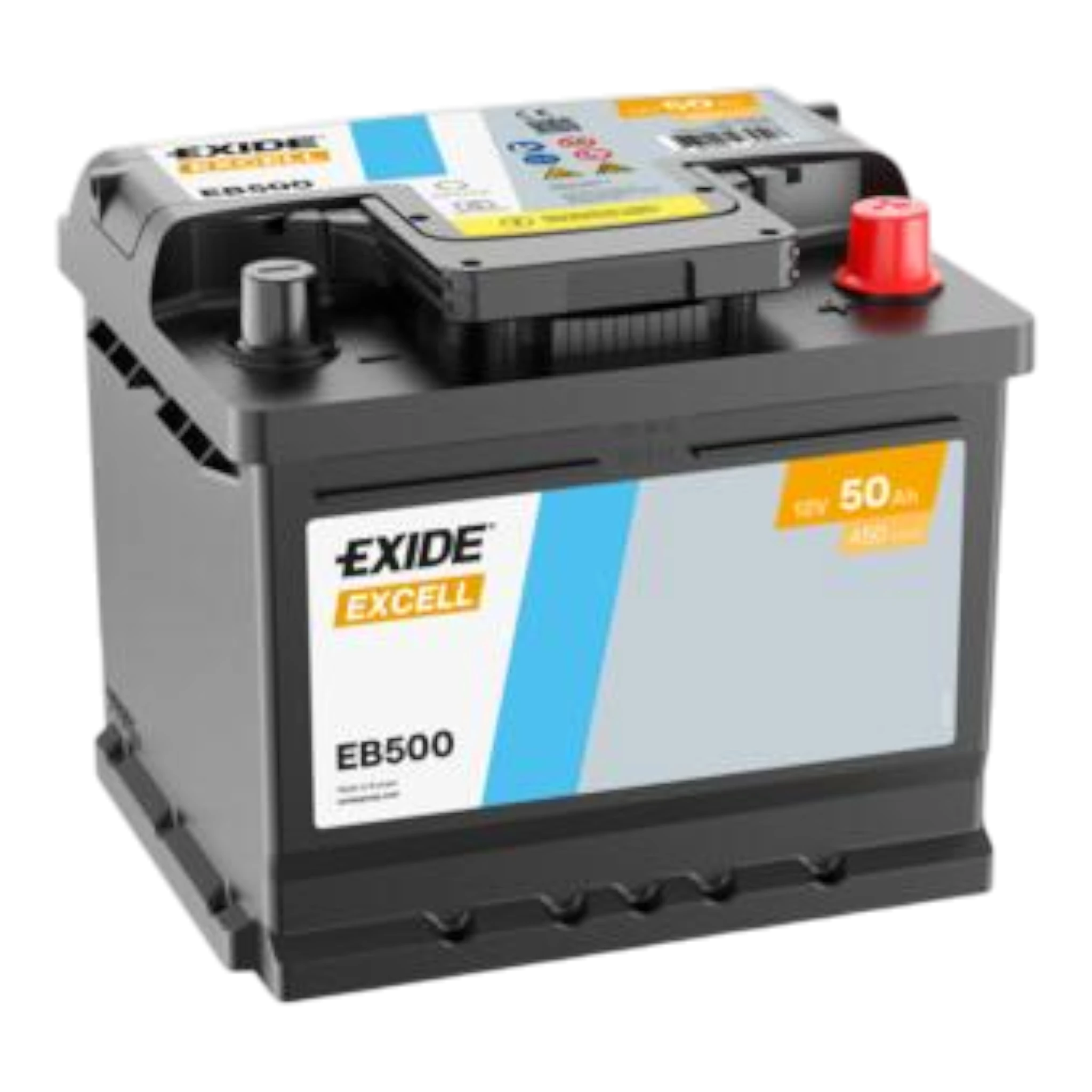 EXIDE EB500 Excell Pb Starterbatterie 12V 50Ah/C20 450A(EN)