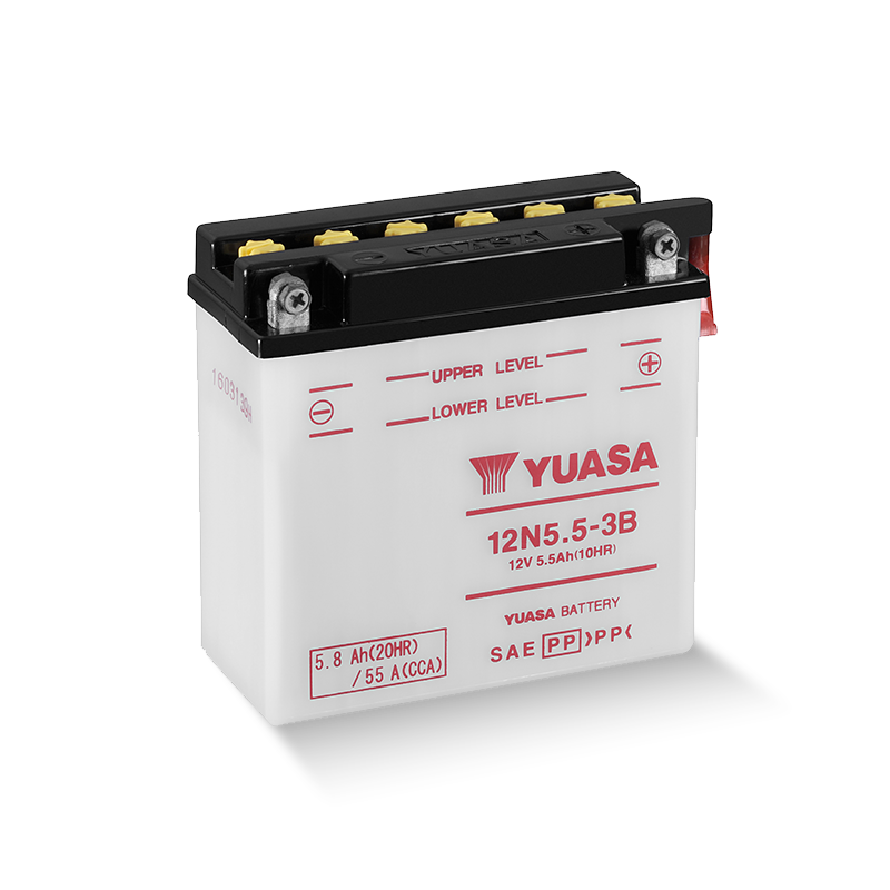 YUASA 12N5.5-3B / 50611 12V 5,8Ah/C20 - 55 A (EN) Motorradbatterie