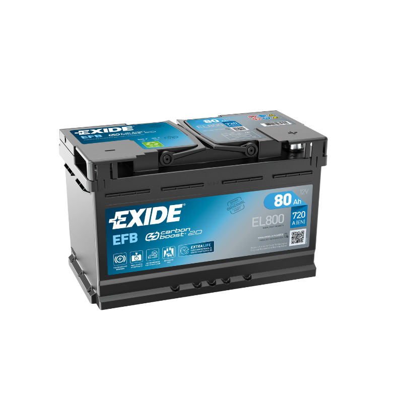 EXIDE EL800 EFB Pb Starterbatterie  12V 80 AH/C20 - 800A(EN)