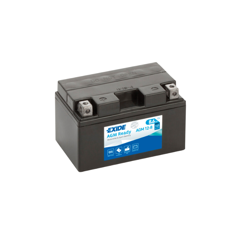 EXIDE AGM12-8 12V 8,6Ah 145A Motorradbatterie WF