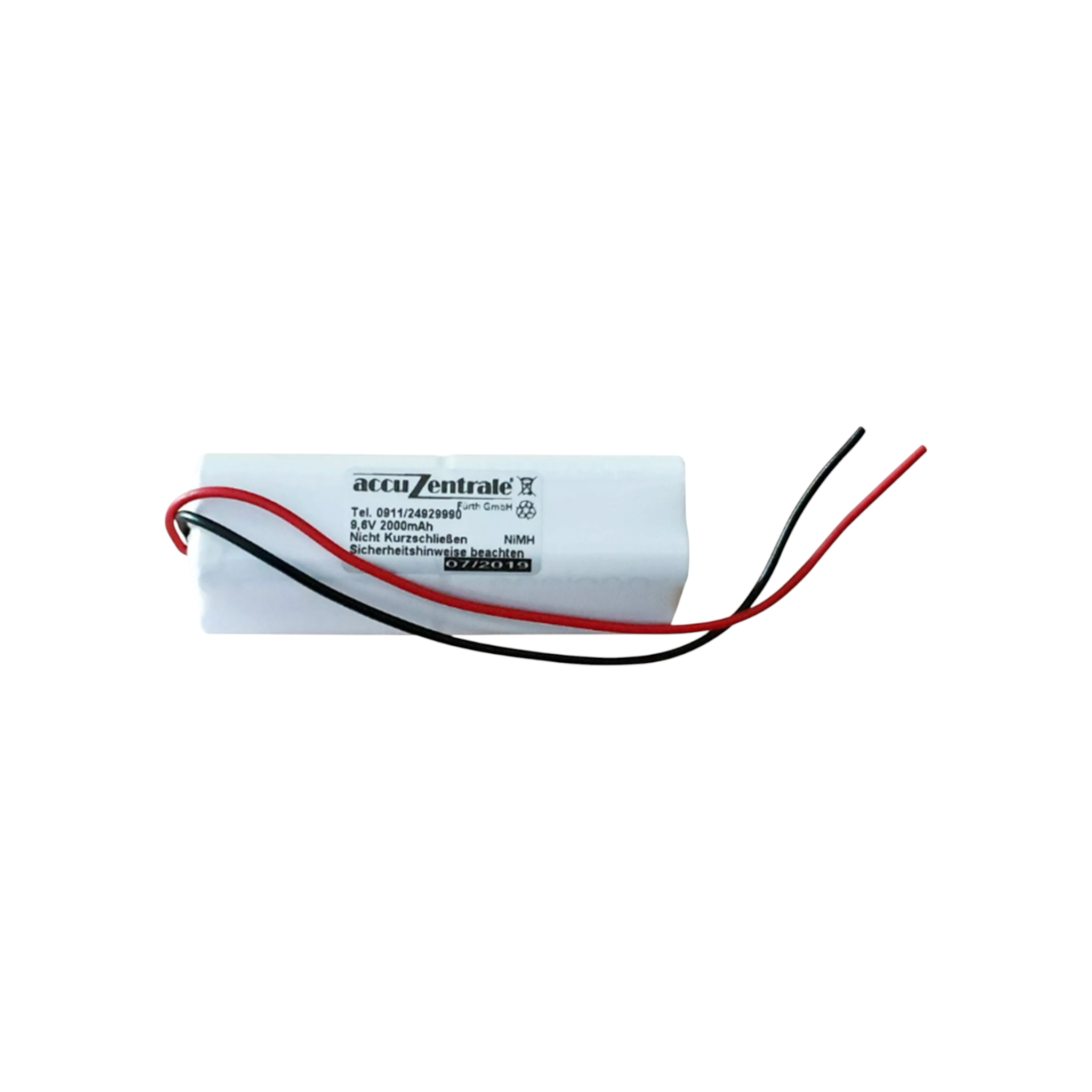 Konfektion Akku für Senta / BEKA Waage R320 8/BK-3MCCF Eneloop INDUSTRIAL NiMH 9,6V 2000mAh