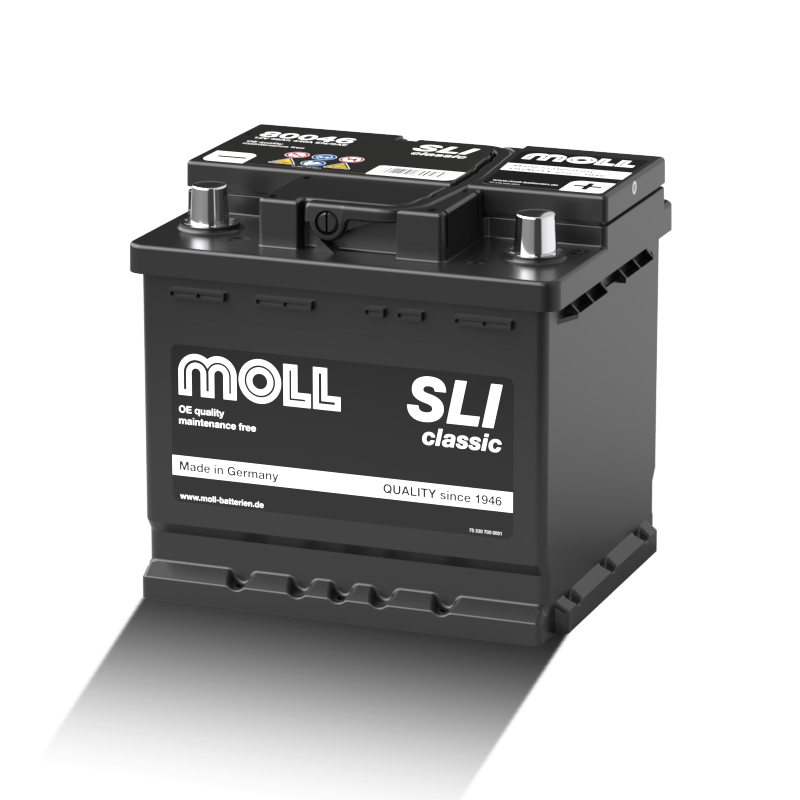 MOLL 80046 SLI classic  "MADE IN GERMANY" Starterbatterie  12V 46Ah(20h) 440A(EN)