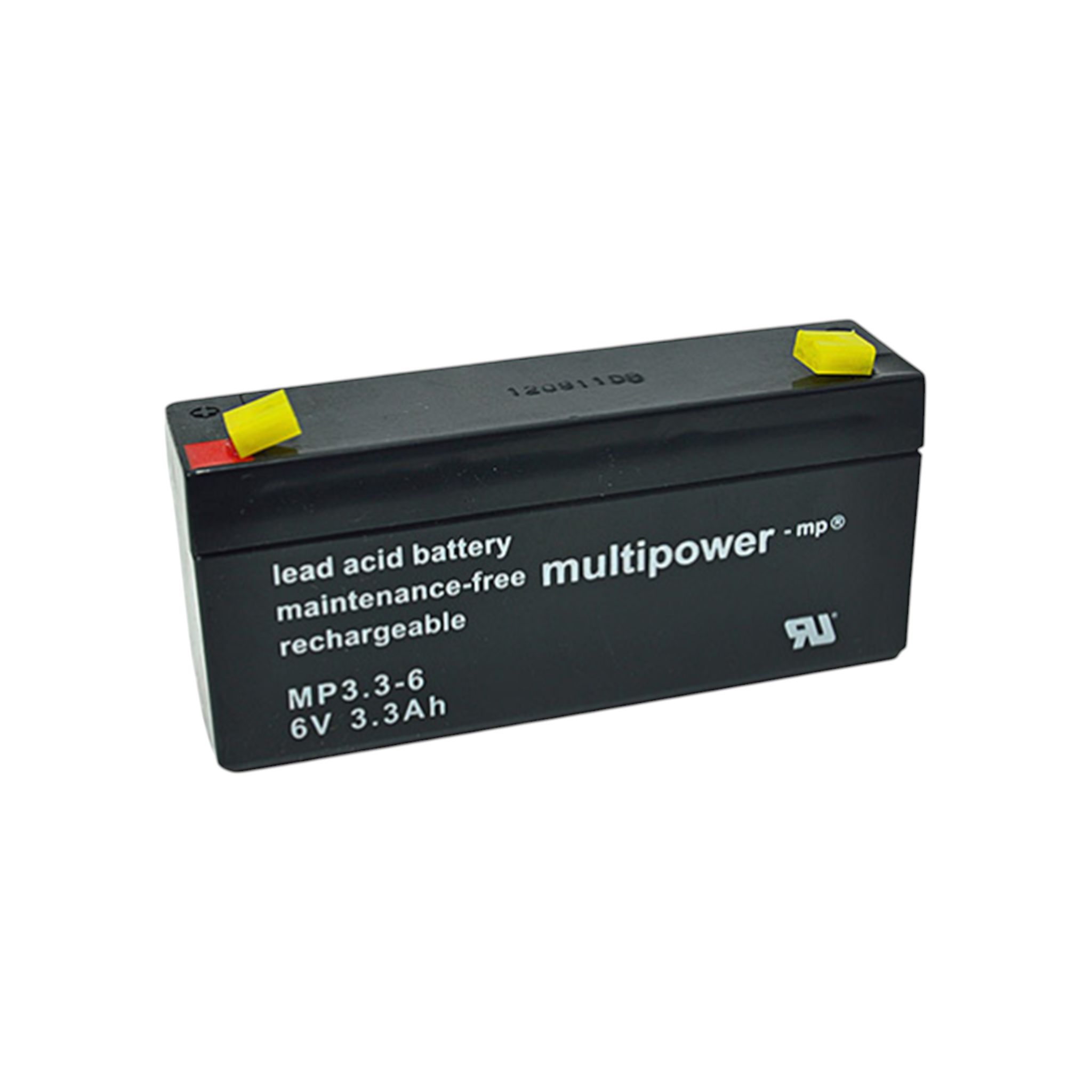 MULTIPOWER MP3.3-6 AGM Akku  Pb 6V 3,3Ah 4,8mm Fastonstecker