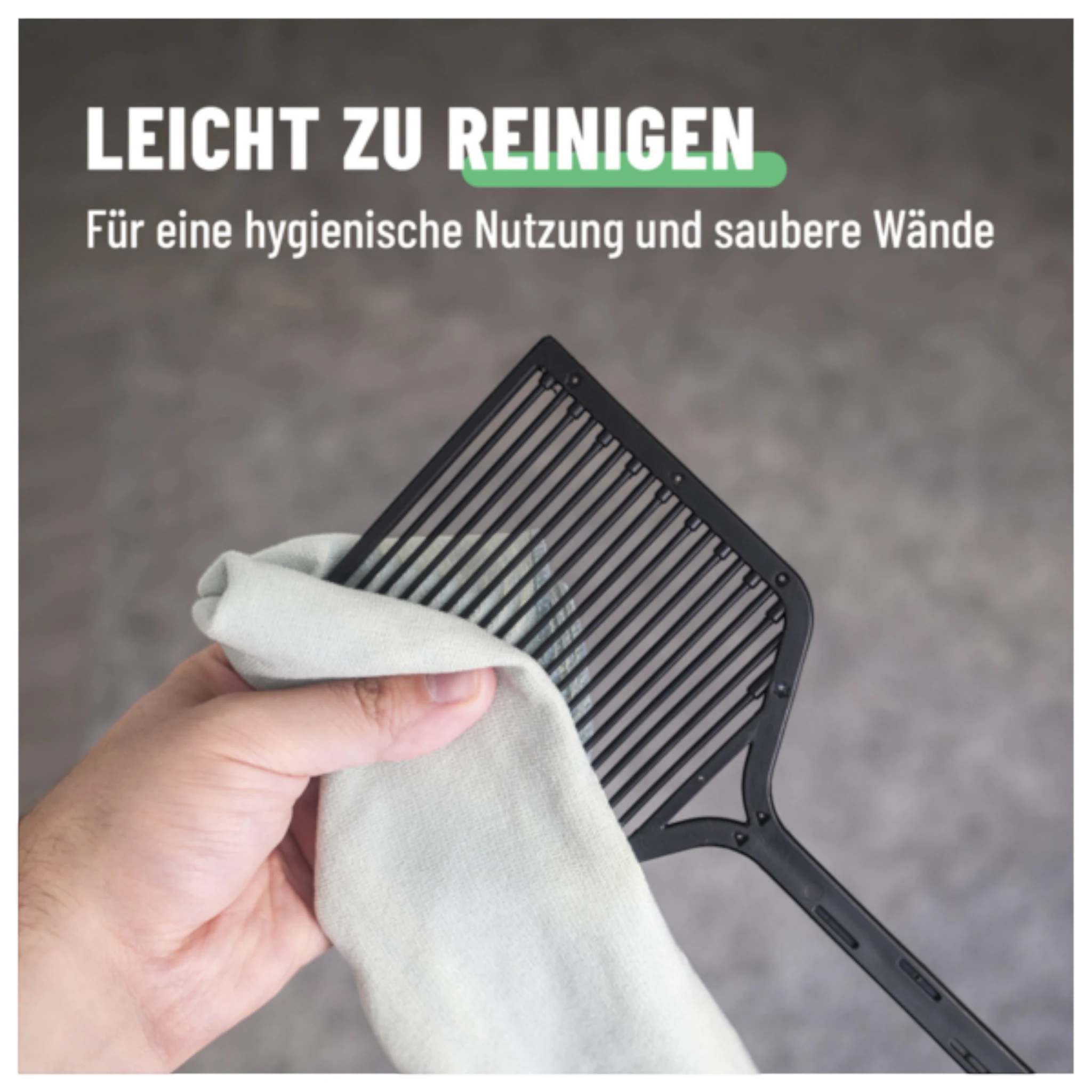 Greate elektrische Fliegenklatsche mit Biegefunktion, inkl. 2x AAA