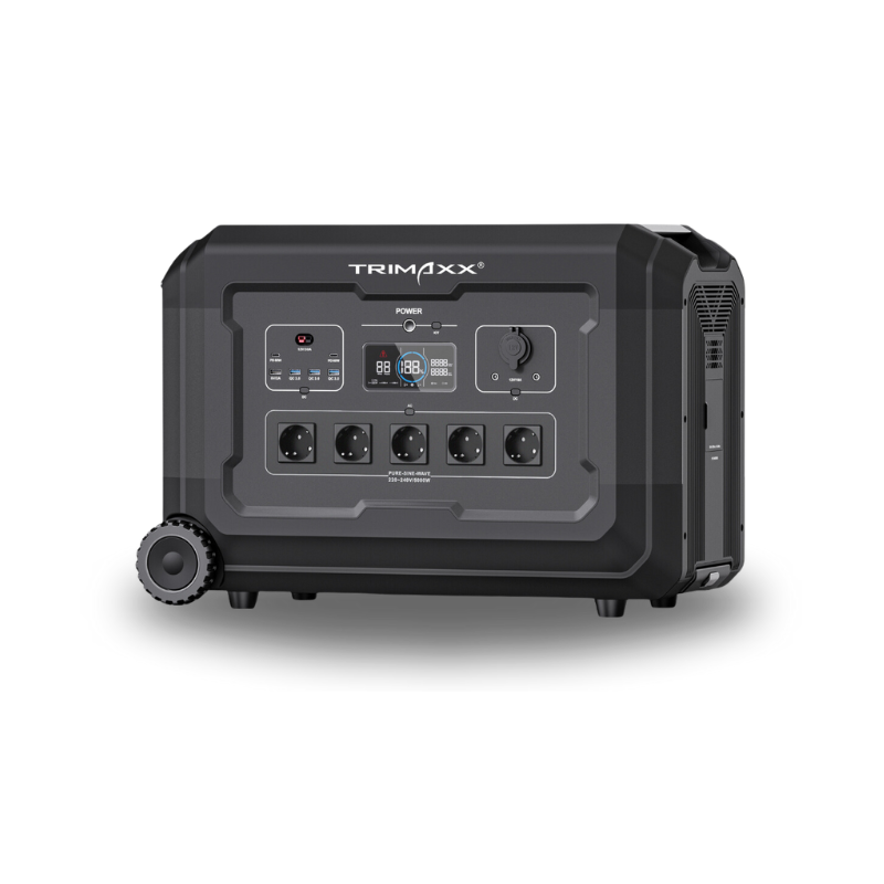 TRIMAXX PPS 5.0 professional Portable Powerstation  48V 105Ah 5040Wh LiFePo4  Tragbare Stromversorgung in Kofferformat inkl. Wechselrichter bis 5000Watt Dauerlast