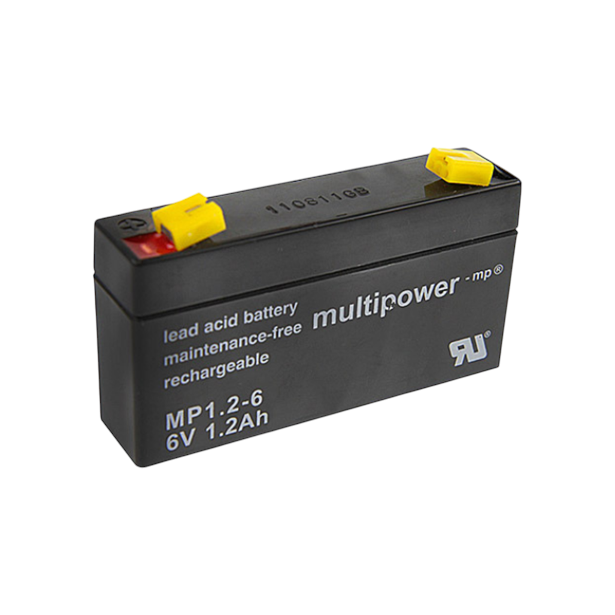 MULTIPOWER MP1.2-6 AGM Akku  Pb 6V 1,2Ah 4,8mm Fastonstecker