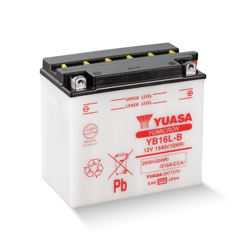 YUASA YB16L-B / 51911 12V 20Ah/C20 - 215A (EN) Motorradbatterie
