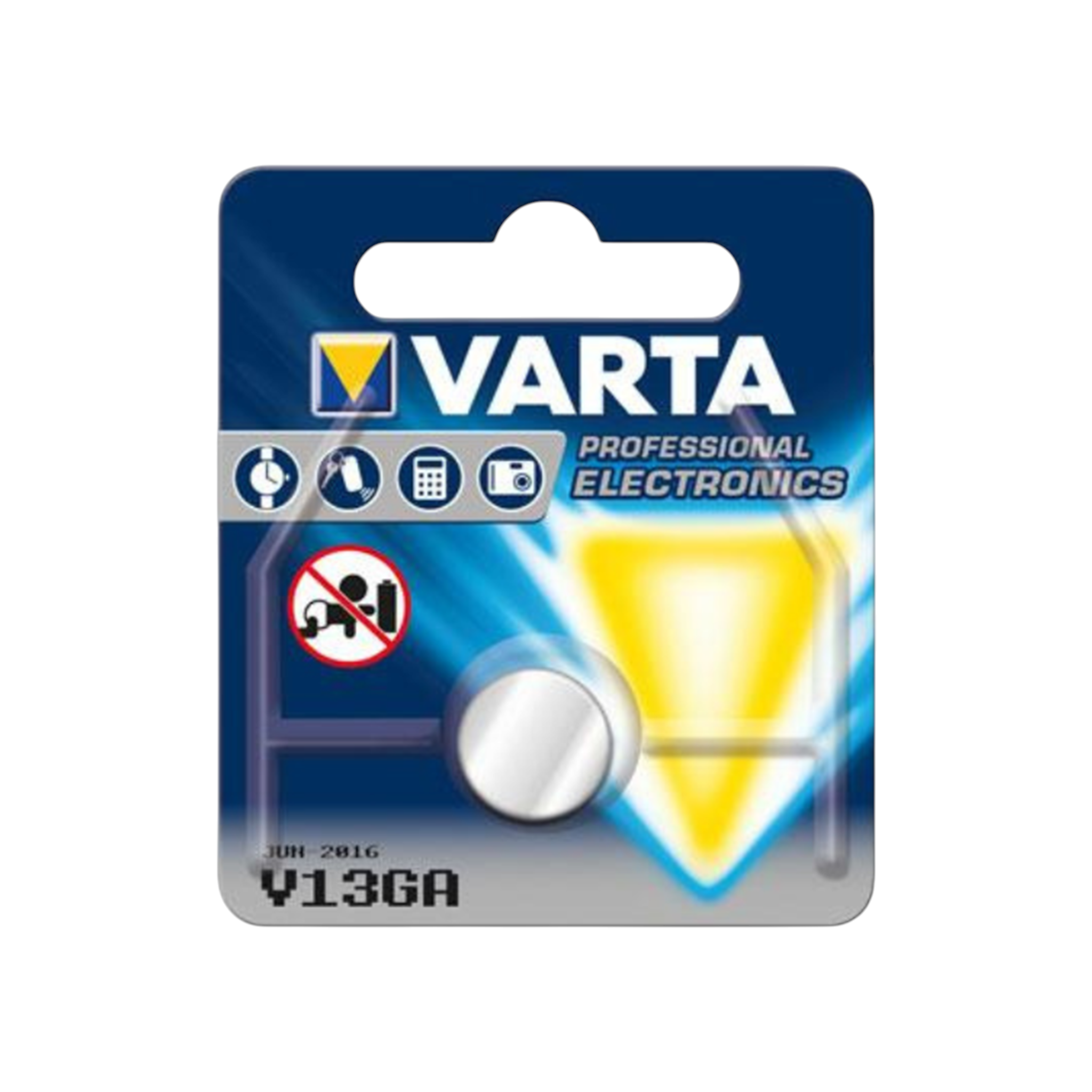 VARTA V13GA Knopfzelle 1er Blister Alkaline 1,5V 125mAh