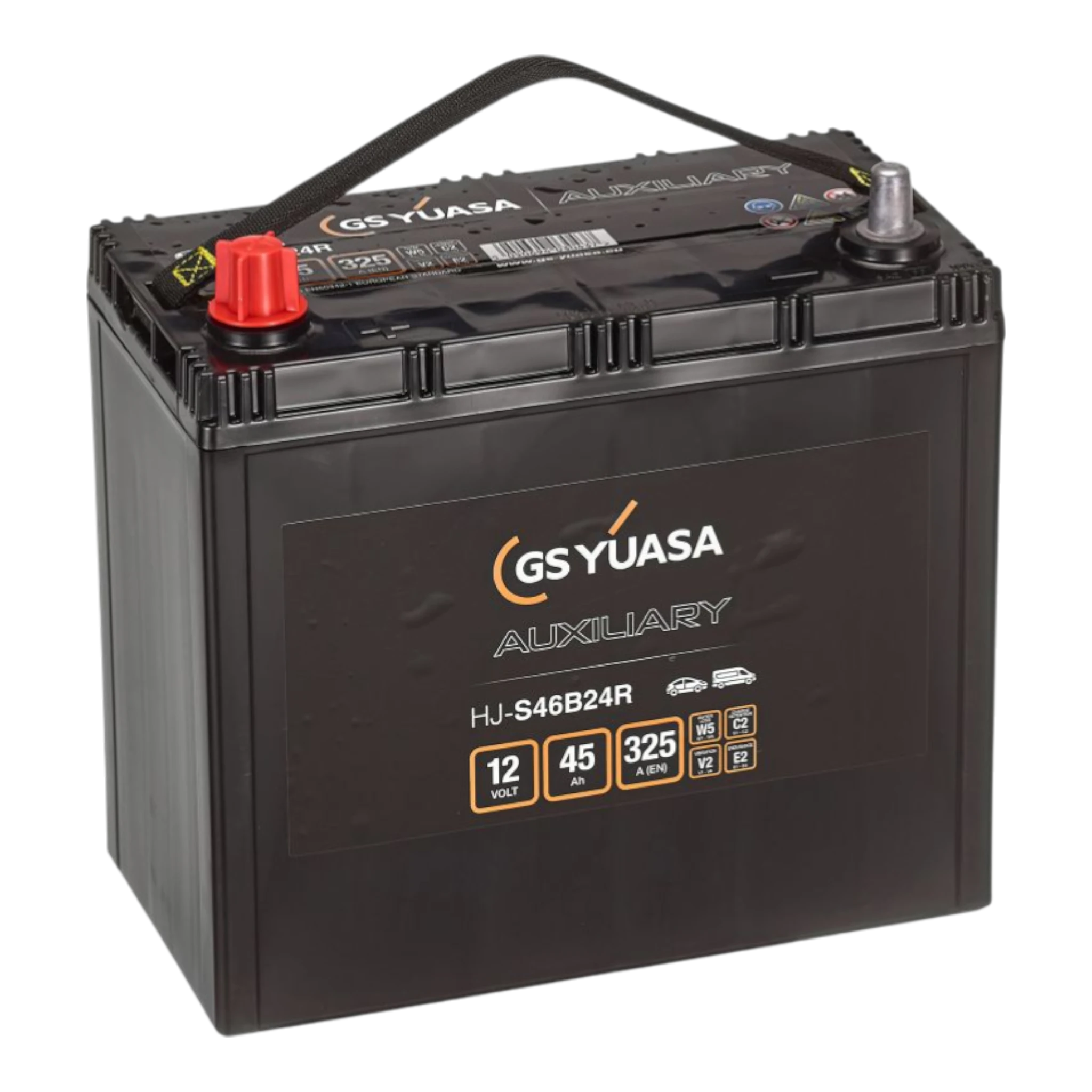 YUASA HJ-S46B24R AGM Starterbatterie  12V 45Ah 325A(EN)