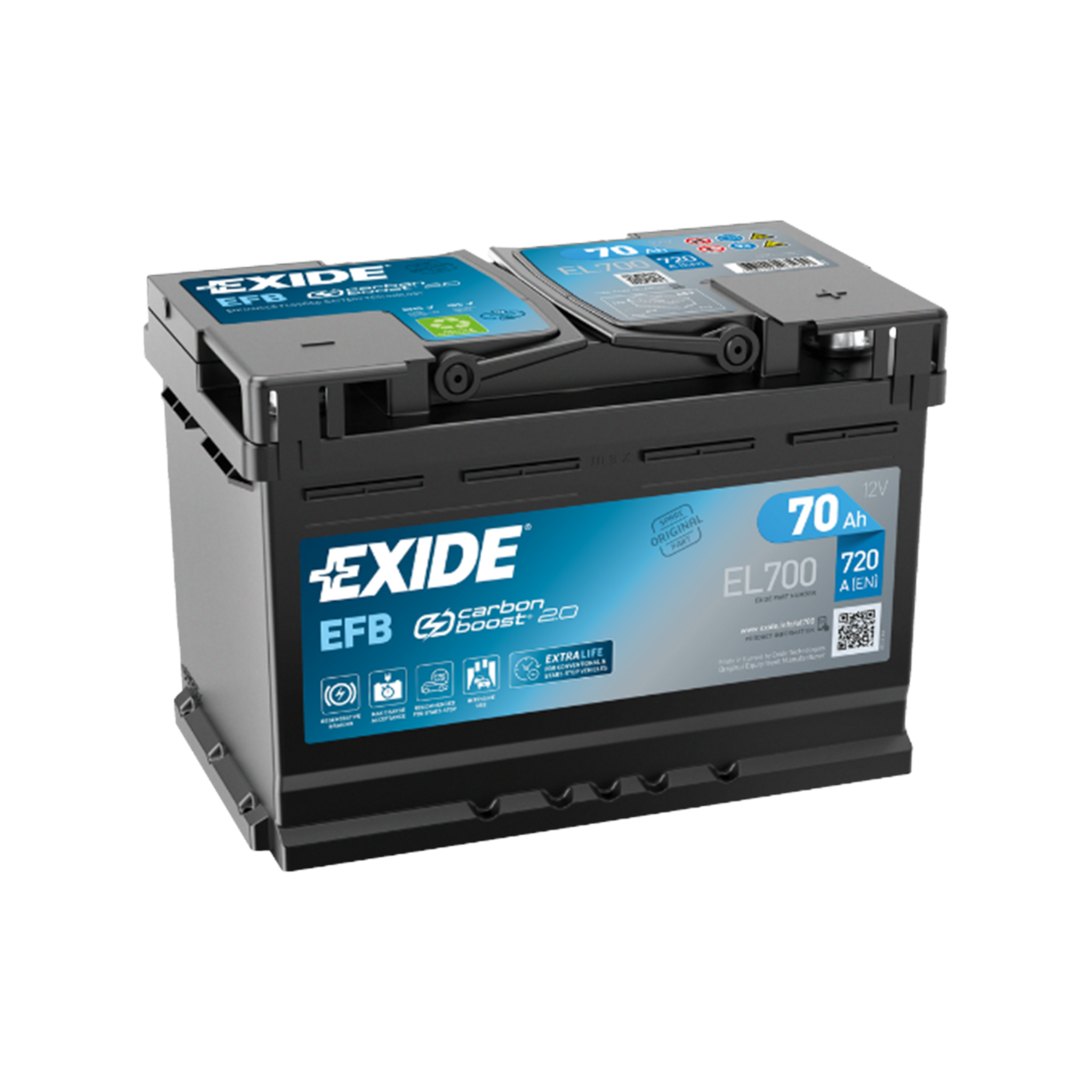 EXIDE EL700 EFB Pb Starterbatterie  12V 70Ah/C20 - 760A(EN)